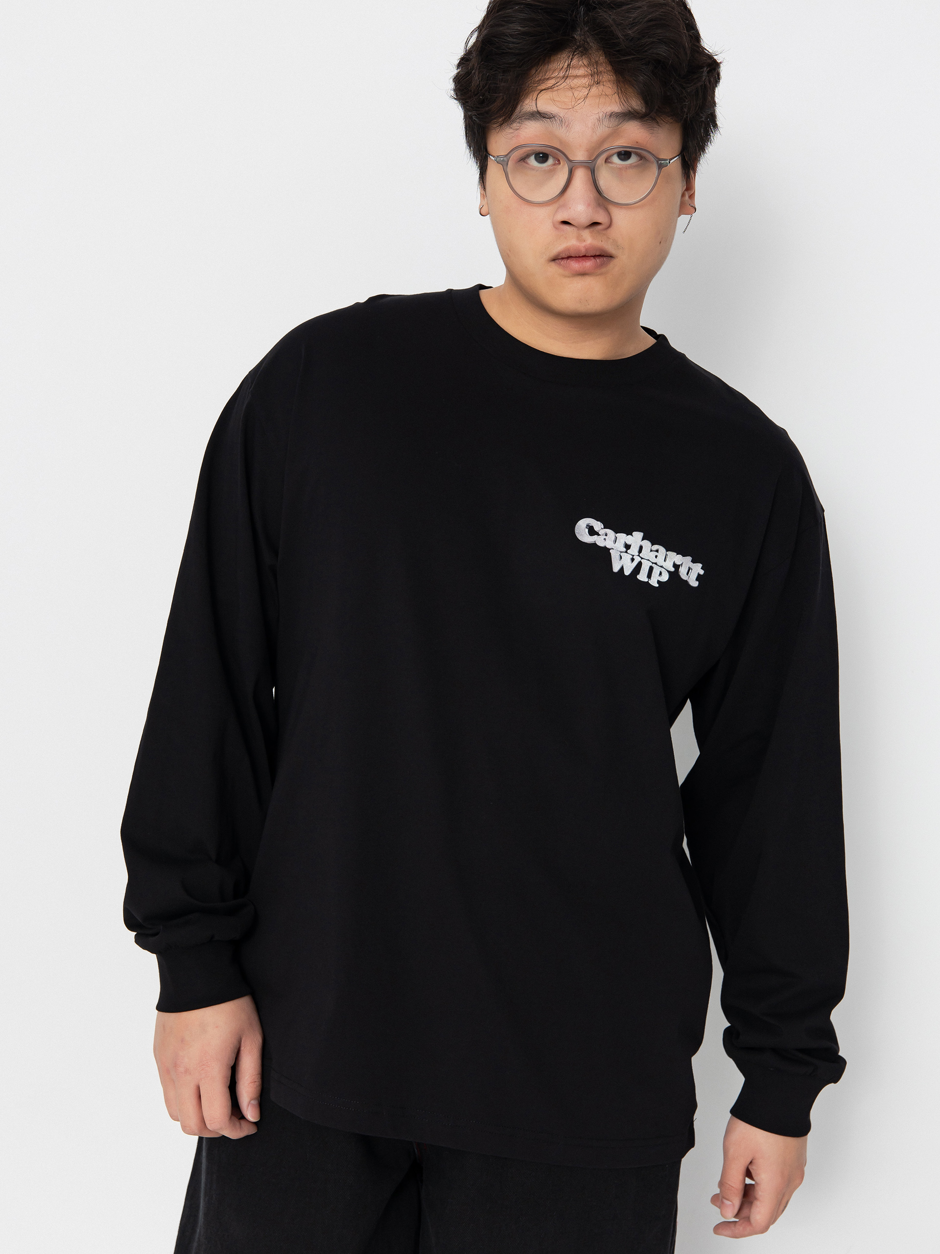 Лонгслів Carhartt WIP Chain Link (black/silver)