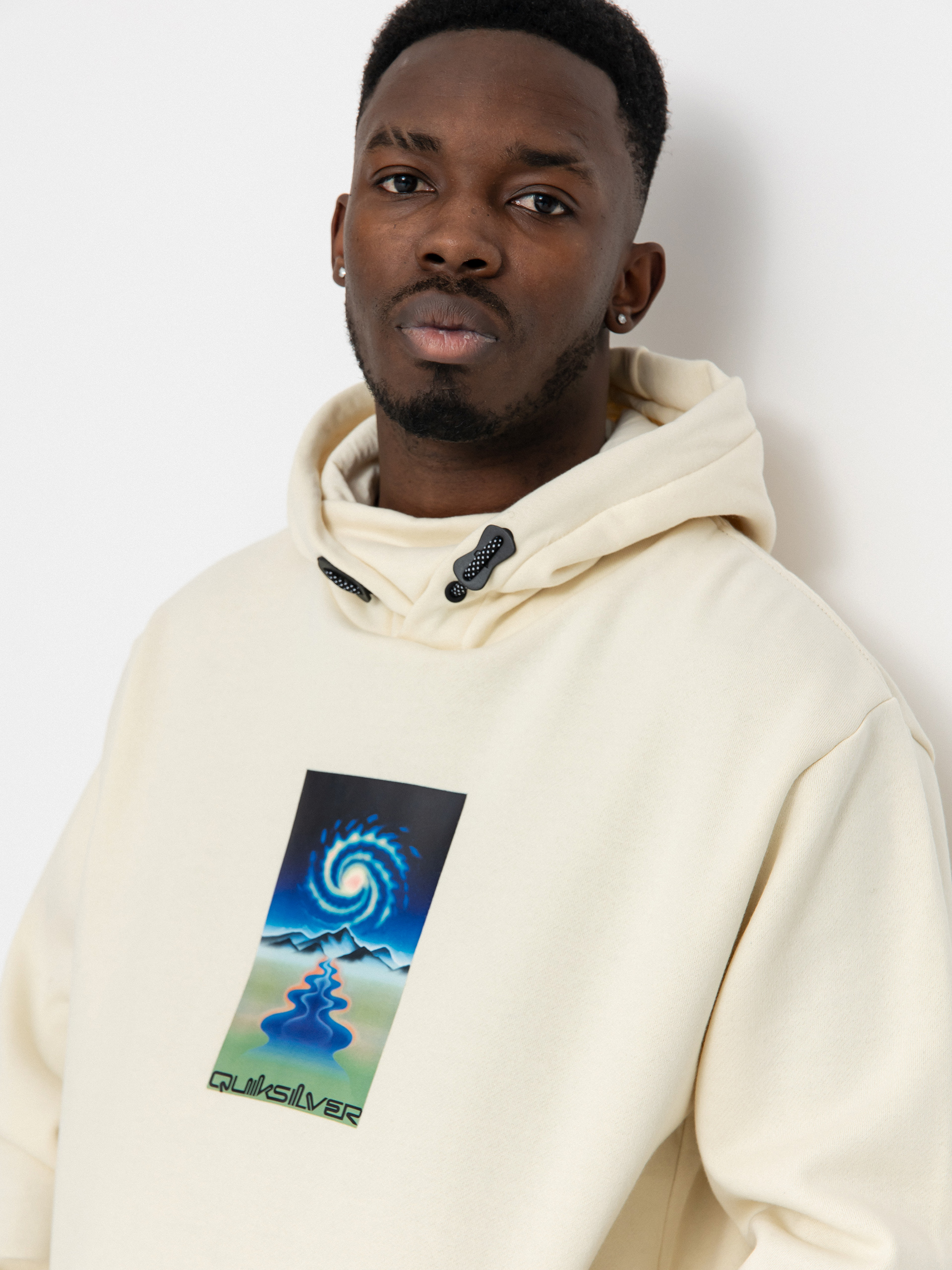 Чоловіча Термосвітшот Quiksilver Big Logo Tech HD (birch)