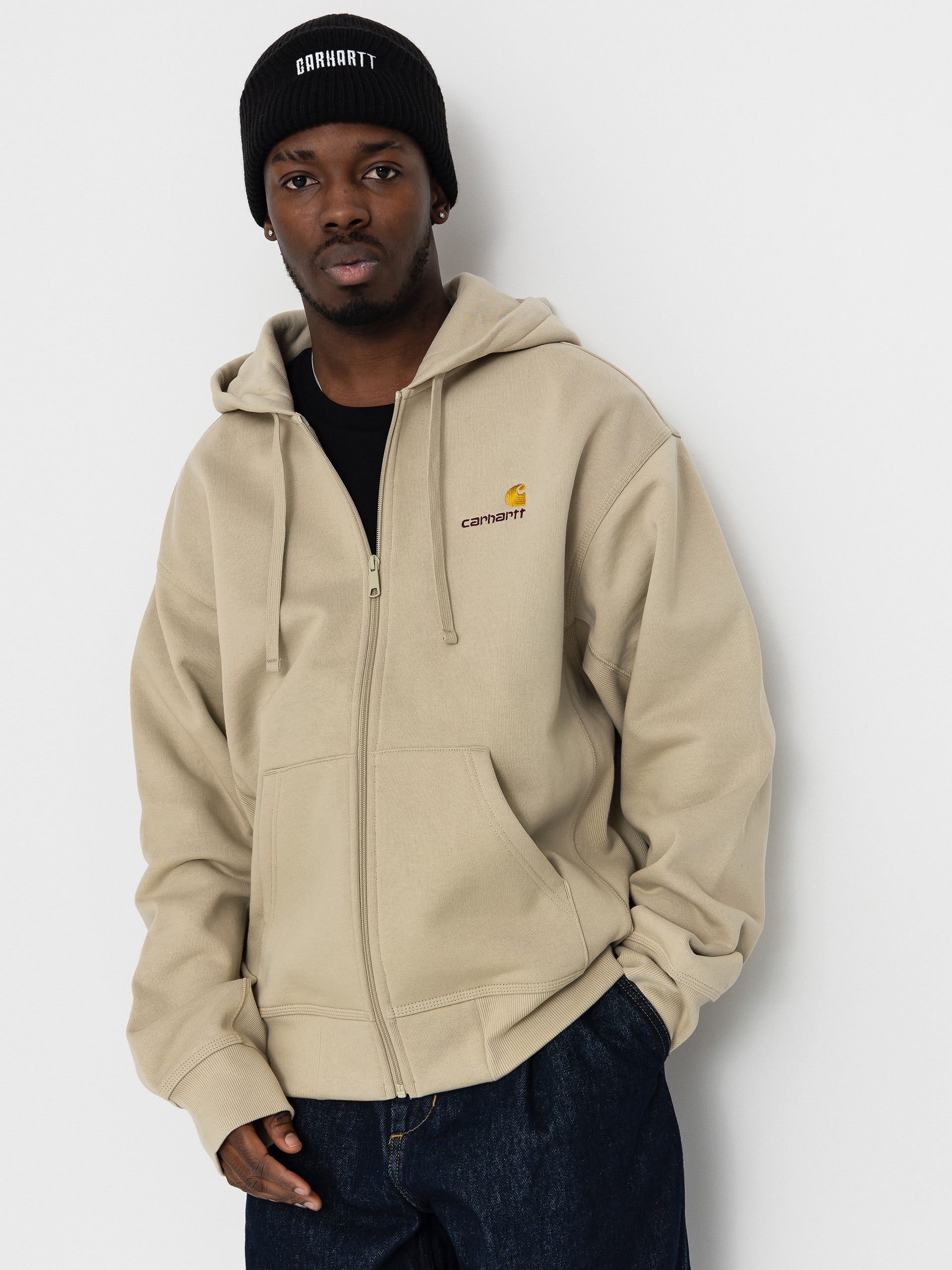 Худі Carhartt WIP American Script ZHD (fleur de sel)