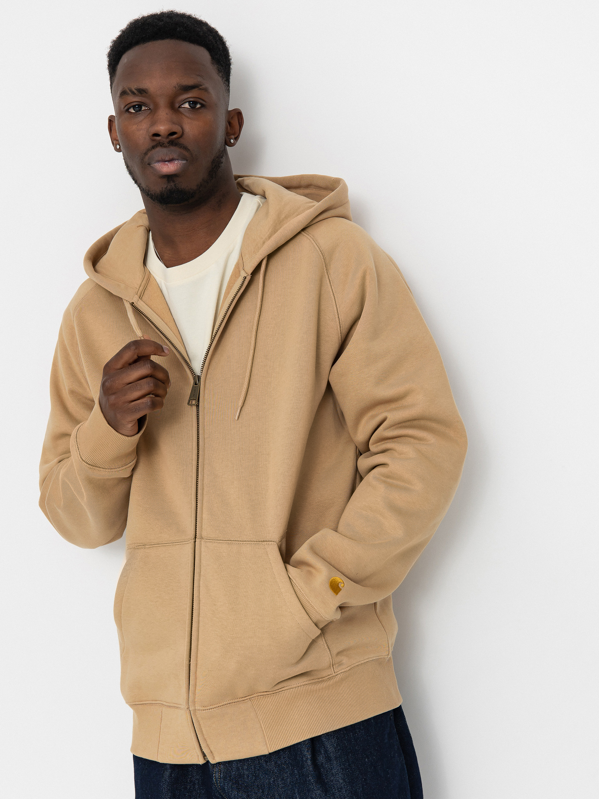 Худі Carhartt WIP Chase ZHD (dusty h brown/gold)