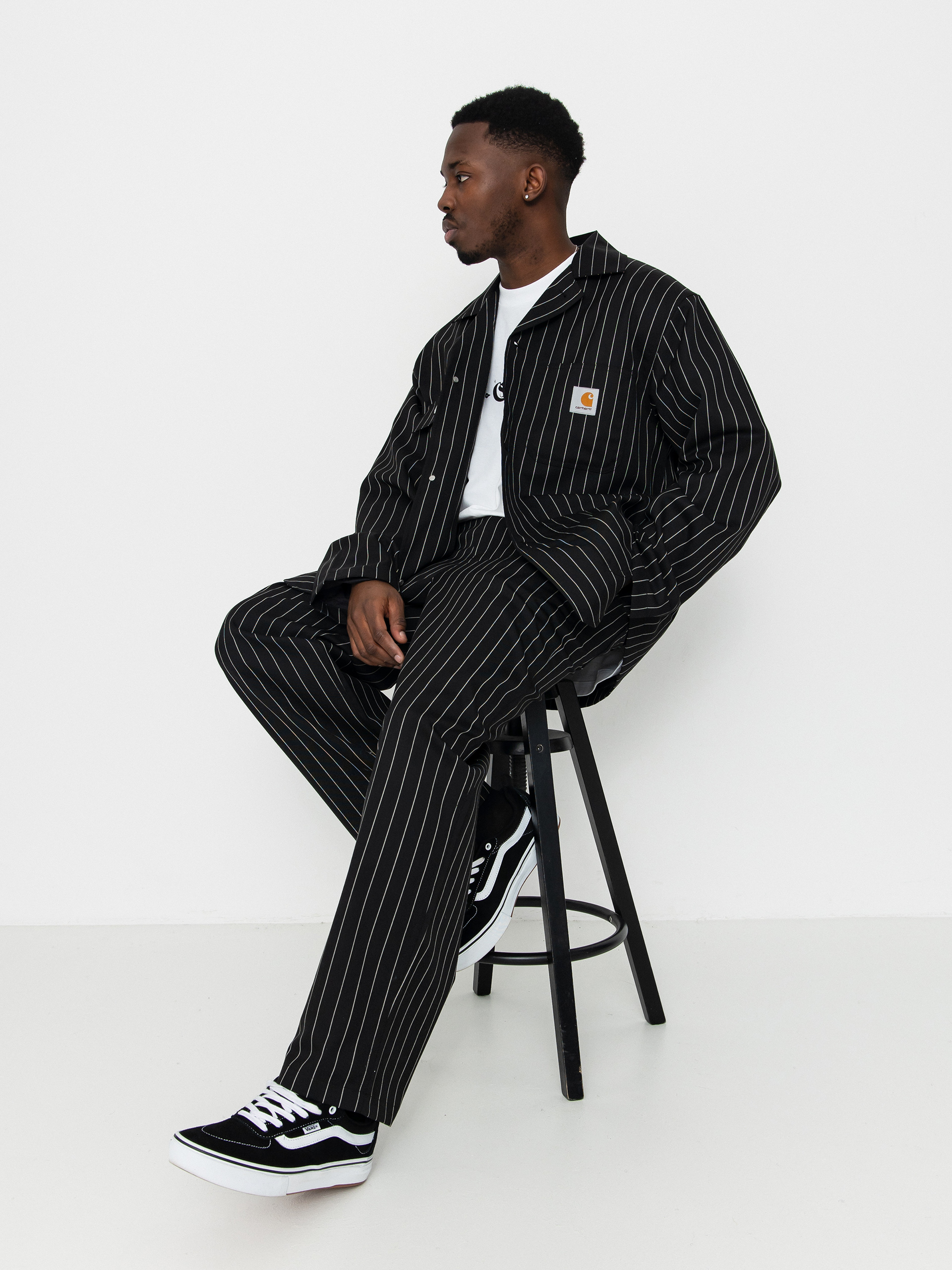 Куртка Carhartt WIP Seaton Blazer (seaton stripe black)
