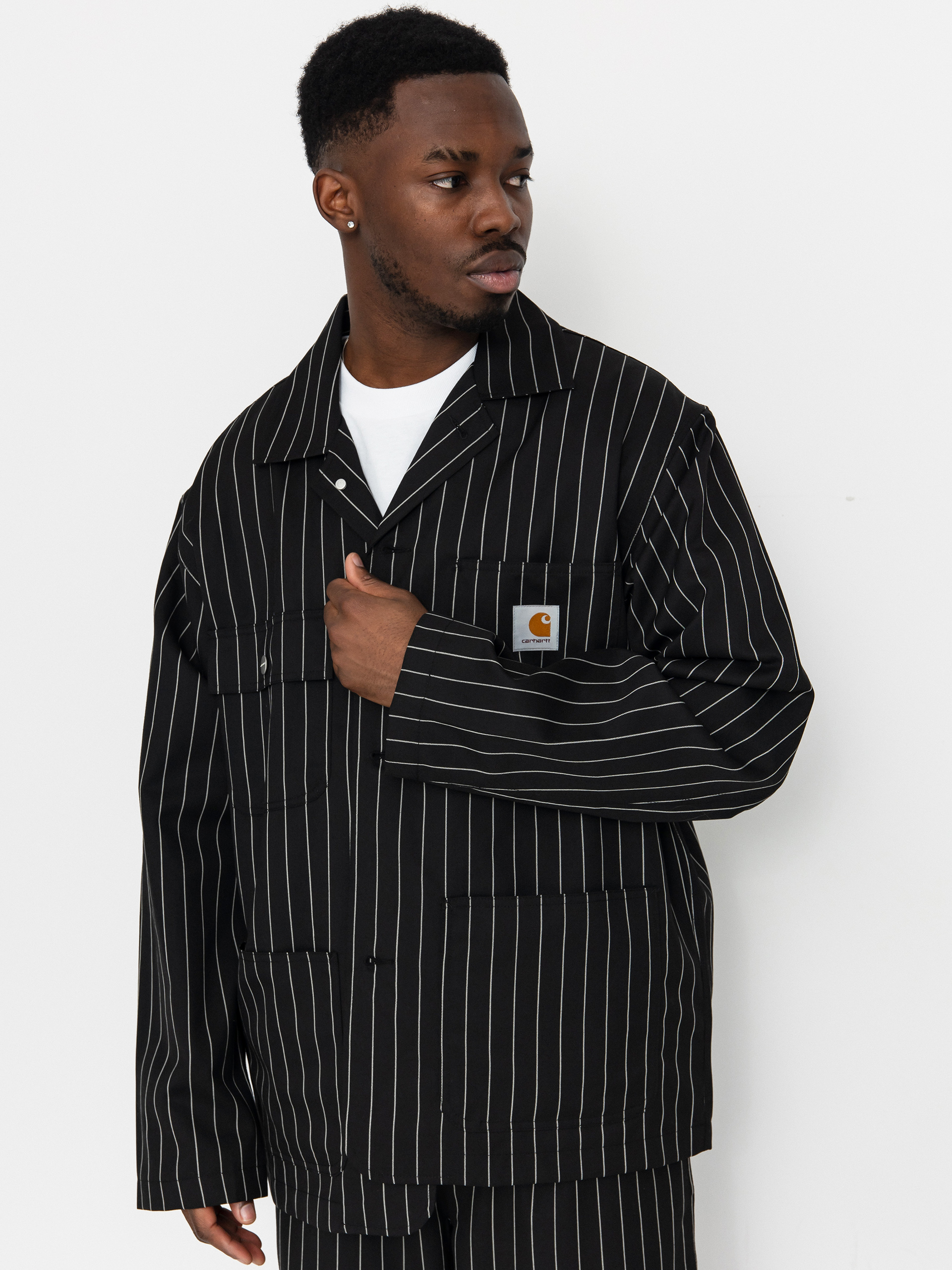 Куртка Carhartt WIP Seaton Blazer (seaton stripe black)