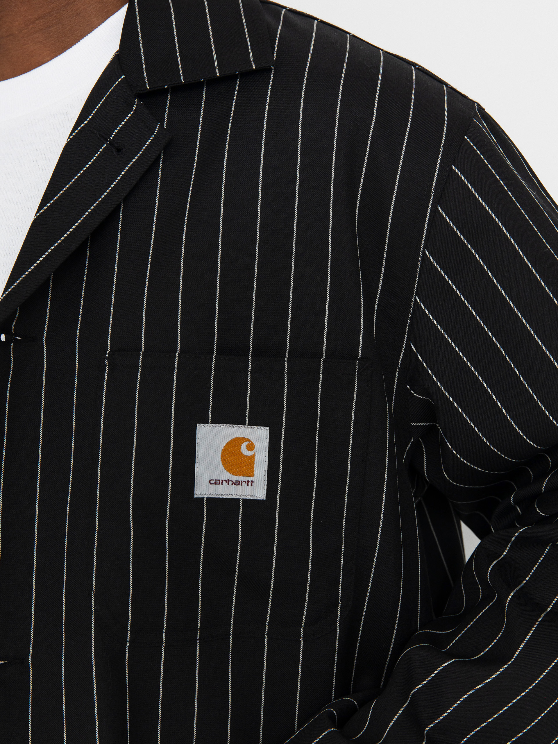 Куртка Carhartt WIP Seaton Blazer (seaton stripe black)