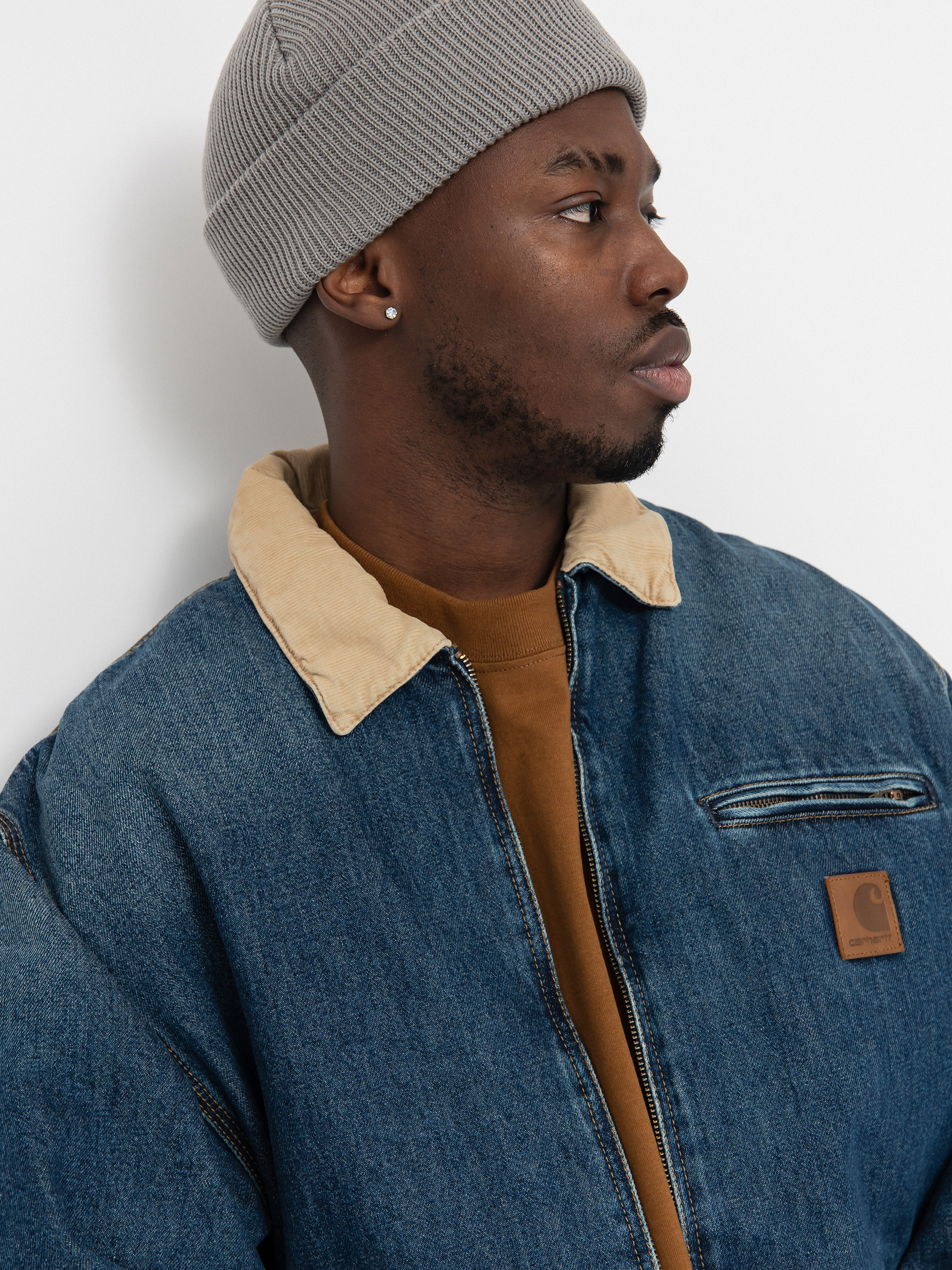 Куртка Carhartt WIP OG Detroit - блакитний (blue/dusty h brown)