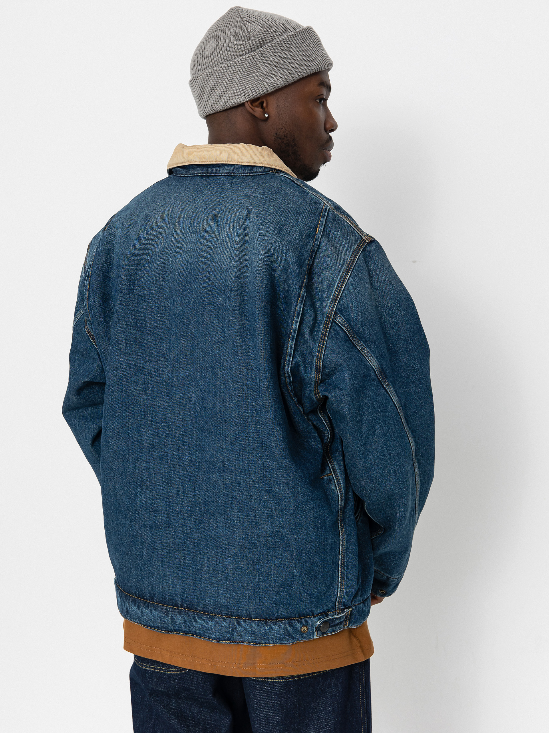 Куртка Carhartt WIP OG Detroit - блакитний (blue/dusty h brown)