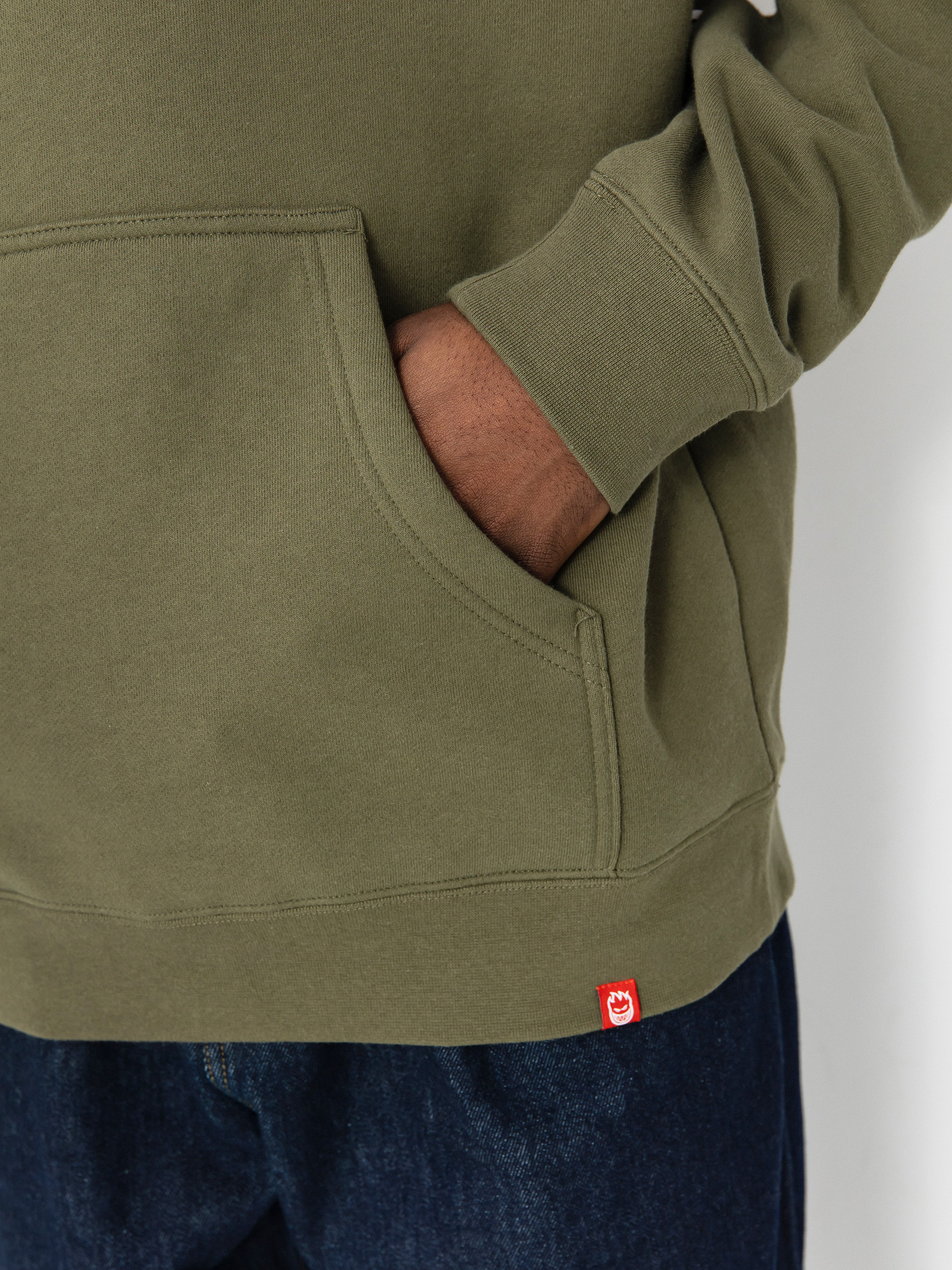 Худі Spitfire Venom HD (army green/red)