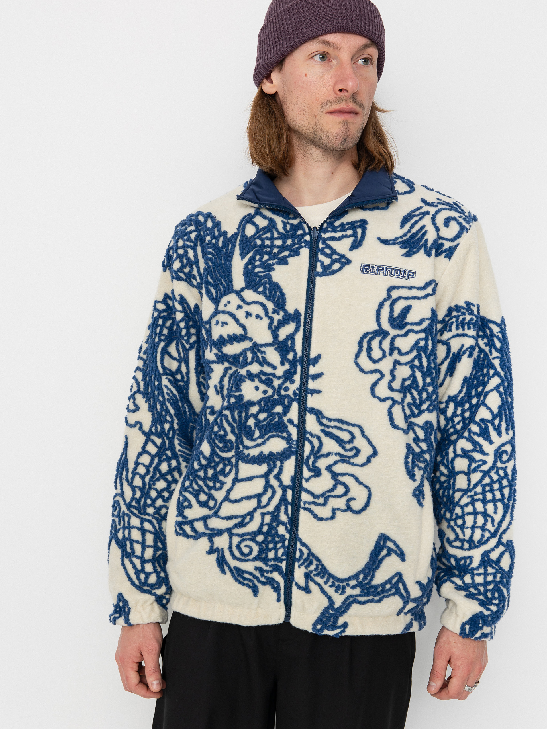 Куртка RipNDip Haku Reversible (off white/navy)