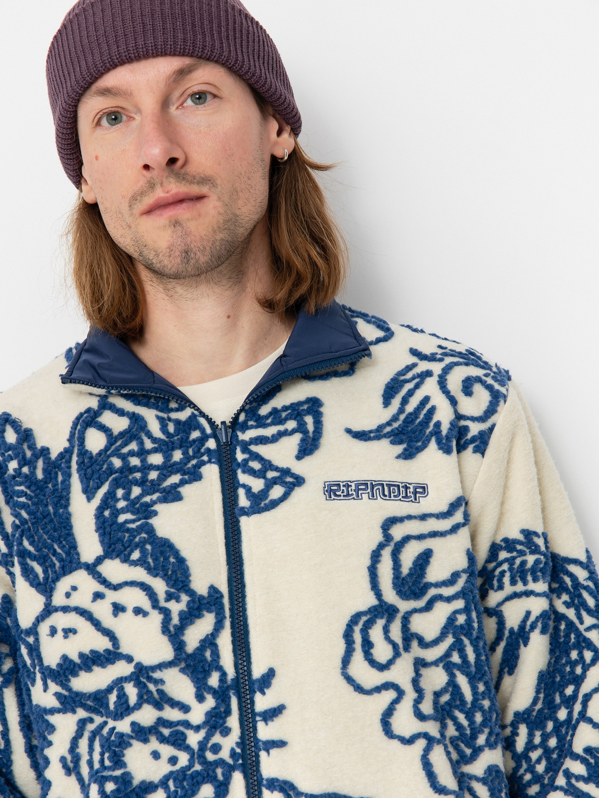 Куртка RipNDip Haku Reversible (off white/navy)