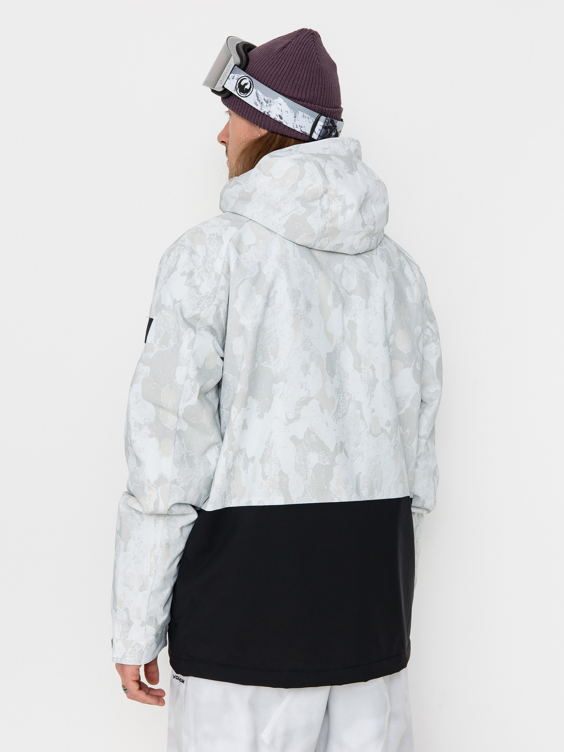 Чоловіча Сноубордична куртка Quiksilver Mission Printed Block (nature zoom birch)