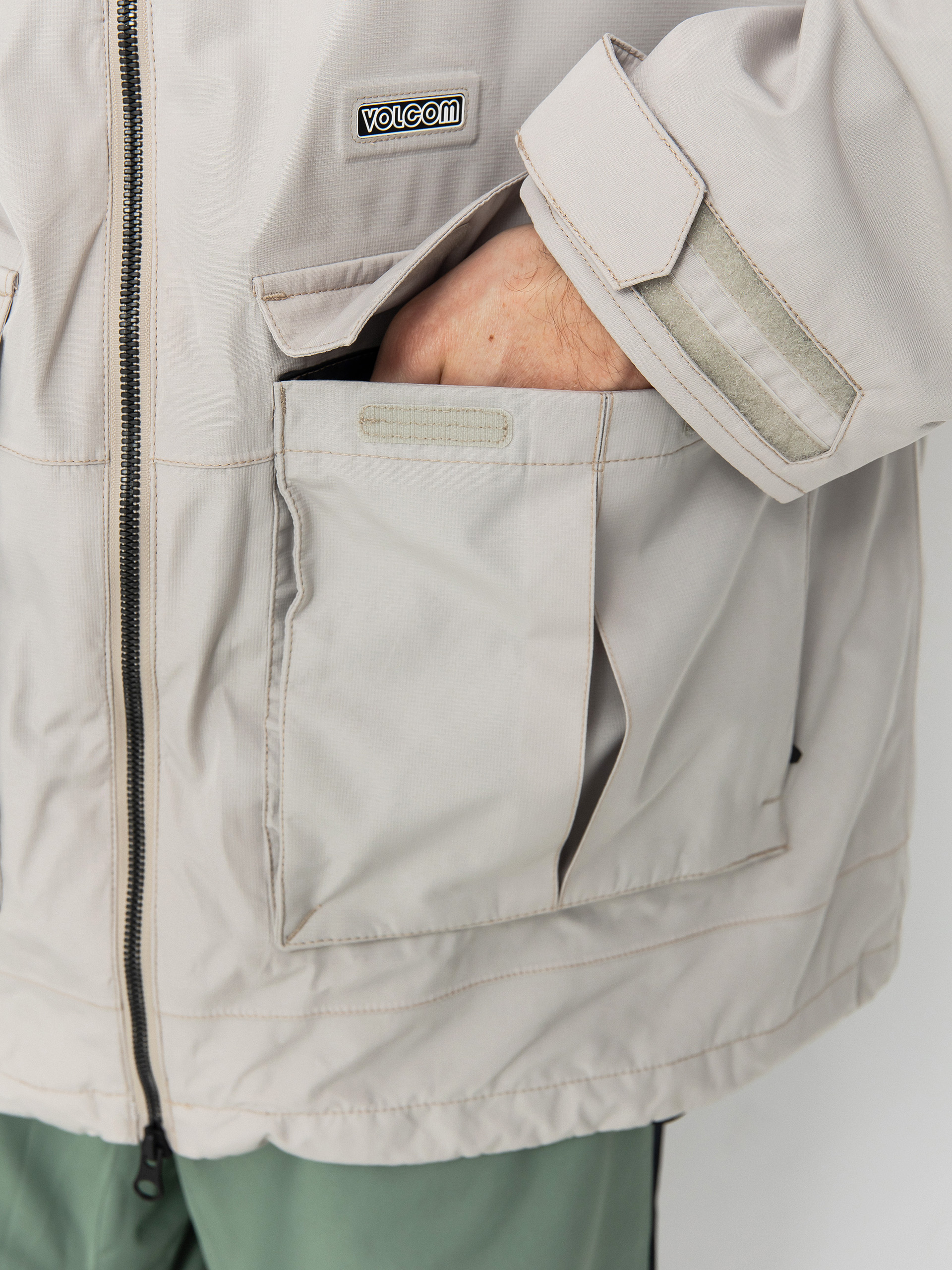 Чоловіча Сноубордична куртка Volcom Nightbreaker 20K (grey)