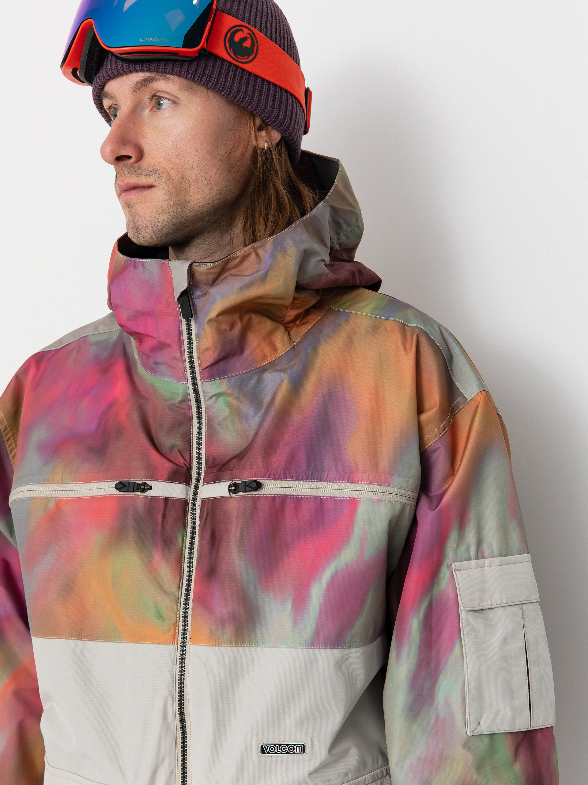 Чоловіча Сноубордична куртка Volcom Nightbreaker 20K (grey)