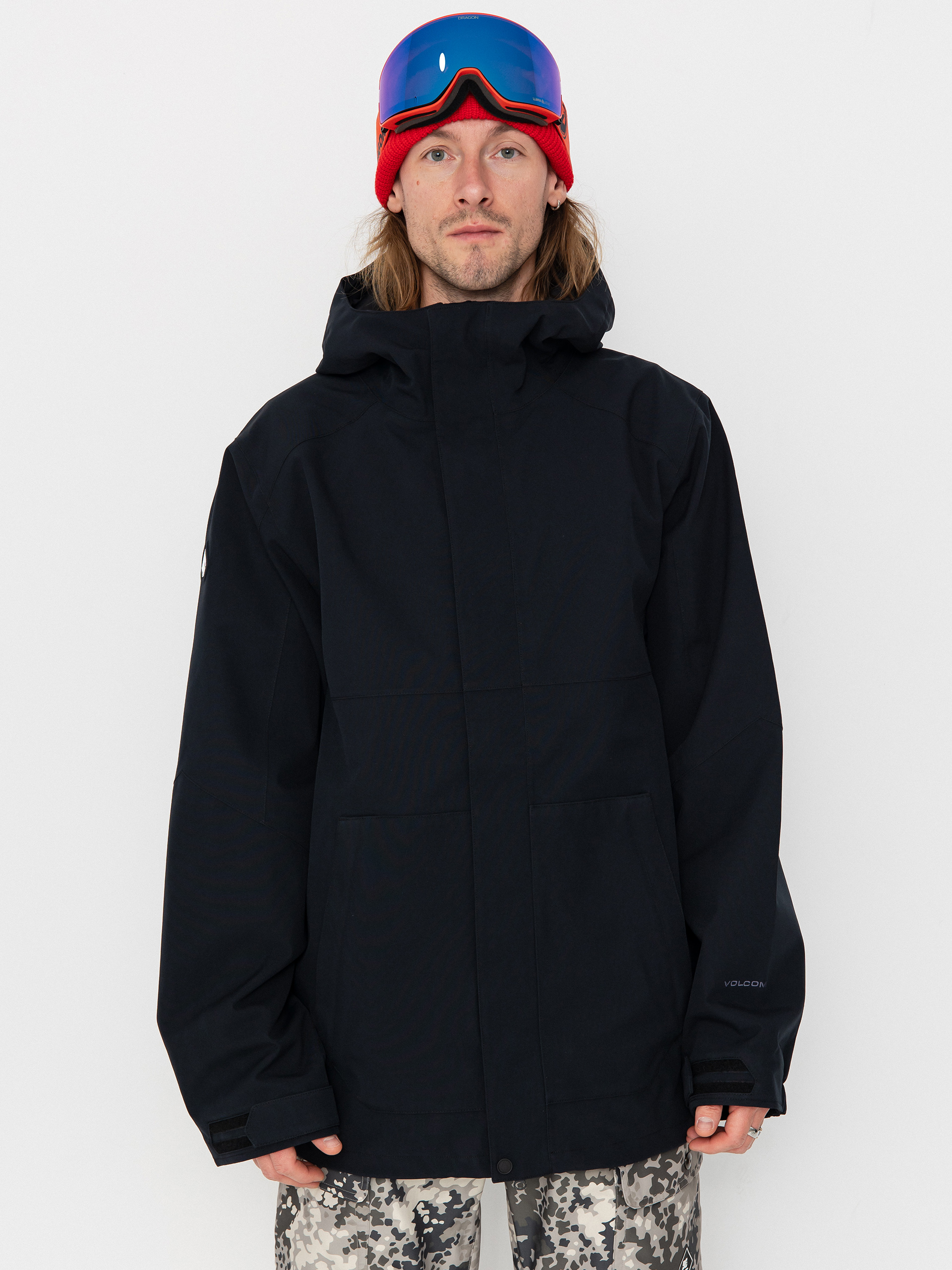 Чоловіча Сноубордична куртка Volcom Brighton Full Zip (black)