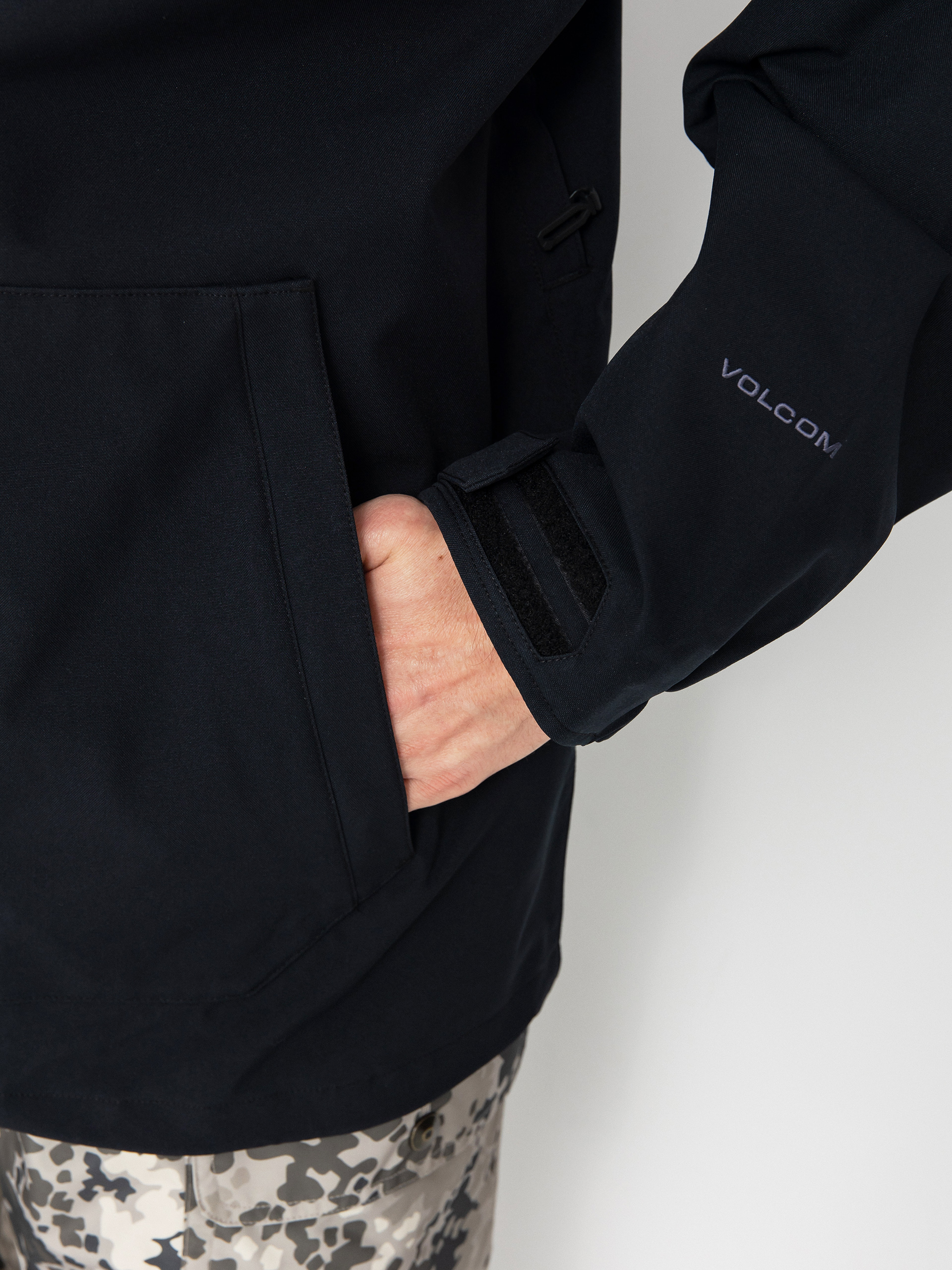 Чоловіча Сноубордична куртка Volcom Brighton Full Zip (black)