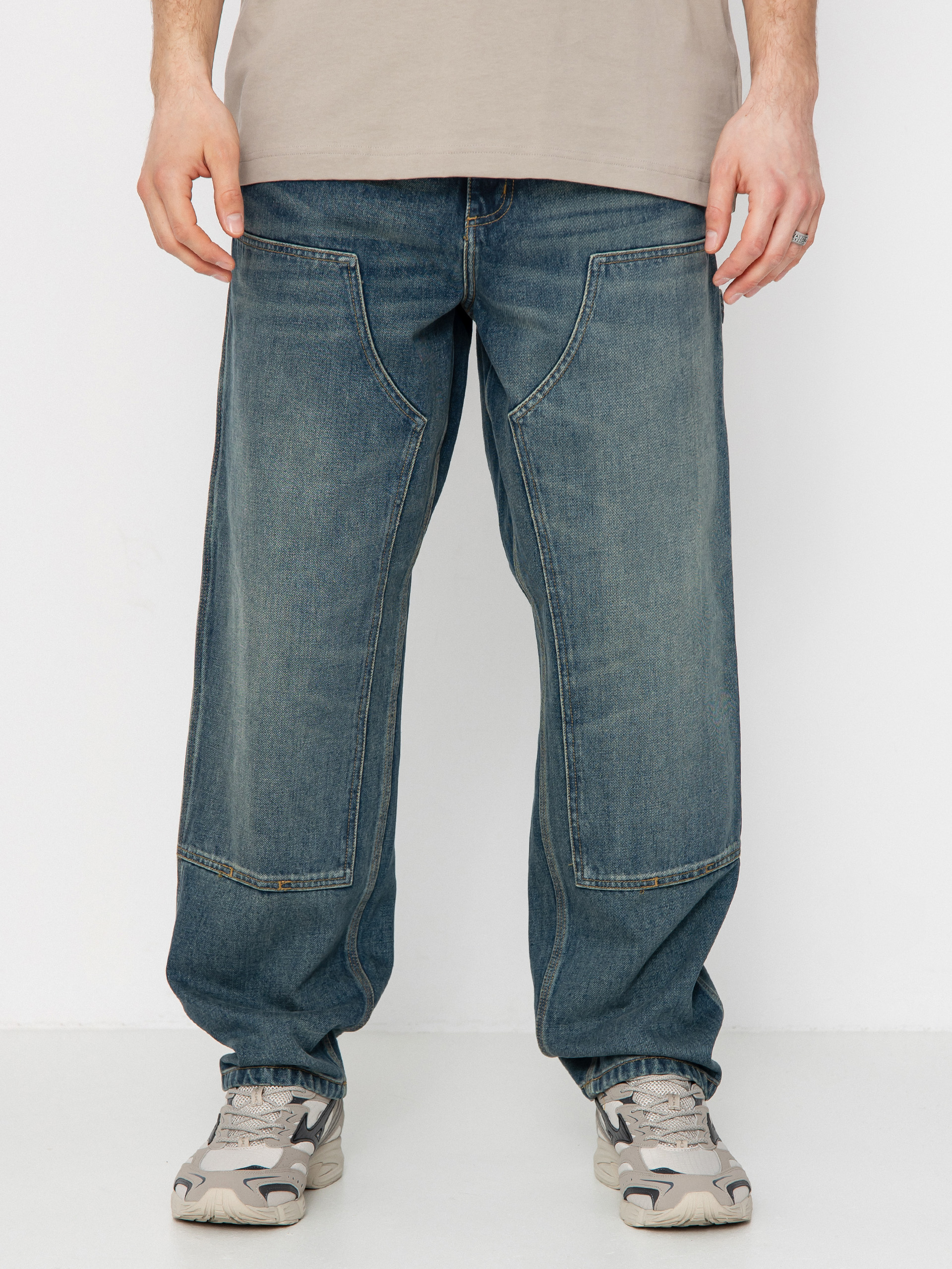 Штани Carhartt WIP Double Knee (blue)