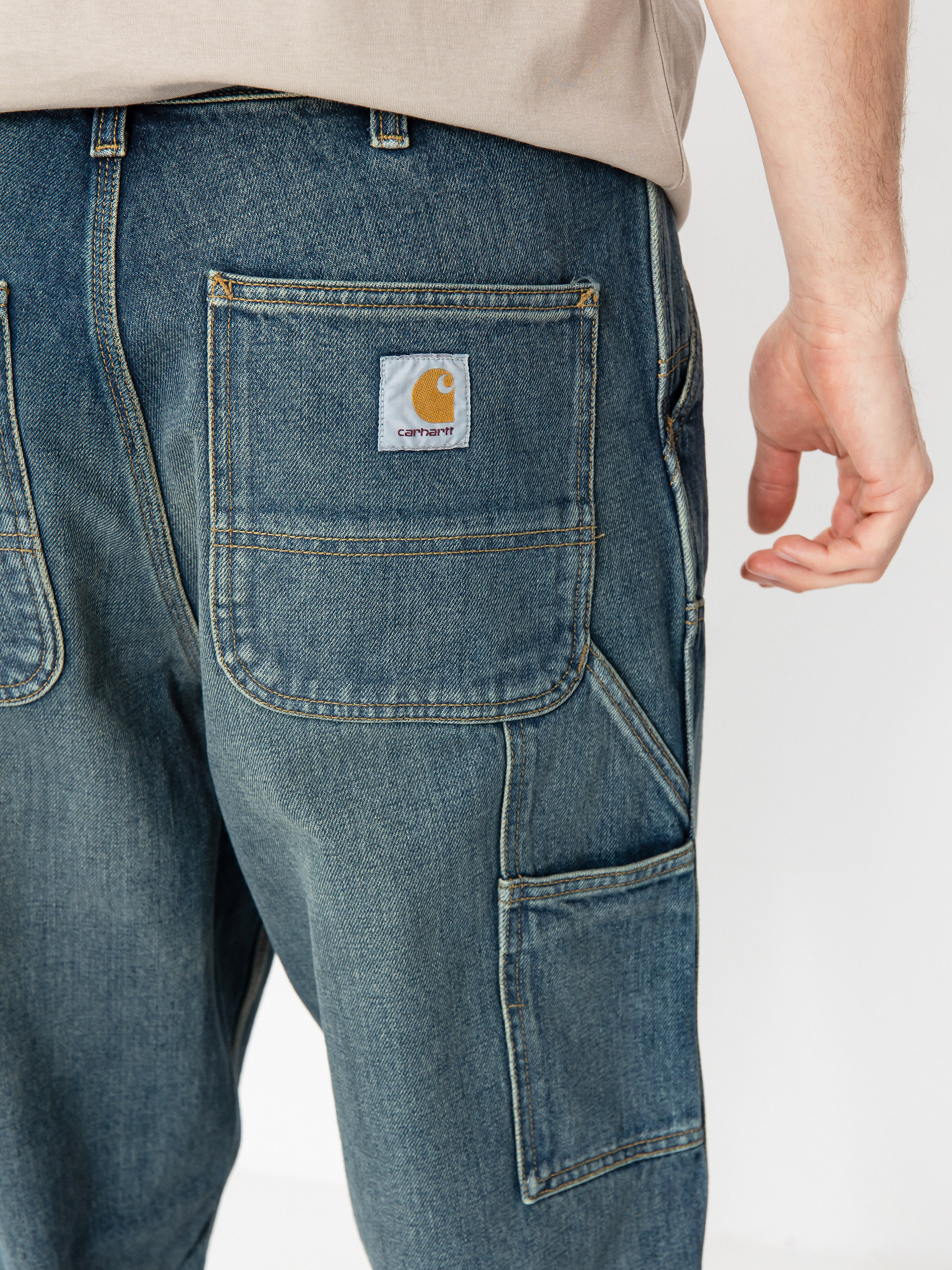 Штани Carhartt WIP Double Knee (blue)