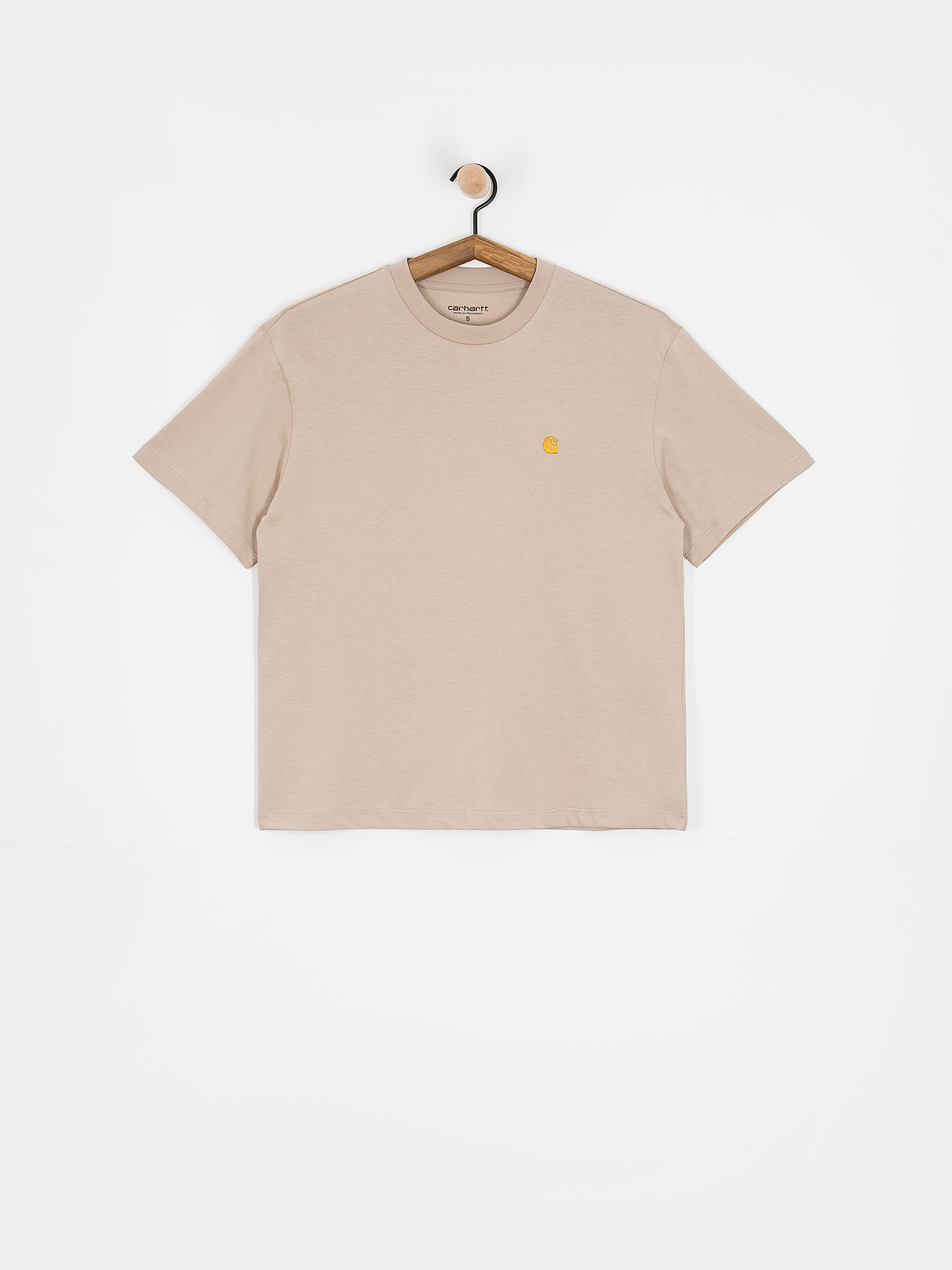 Футболка Carhartt WIP Chase Wmn (dusky beige/gold)