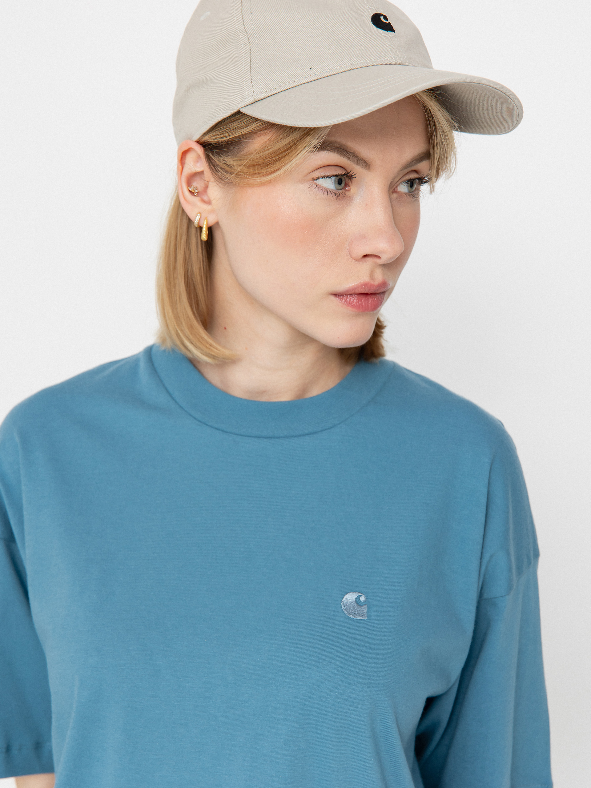 Футболка Carhartt WIP Chester Wmn (clay blue)