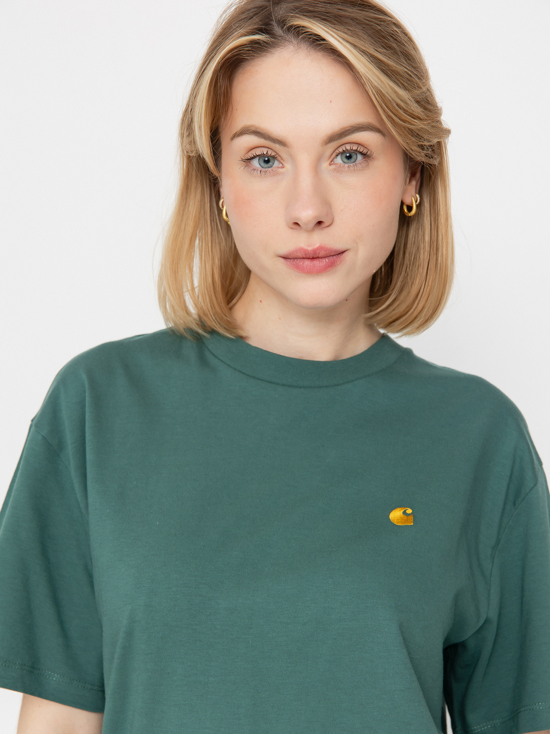 Футболка Carhartt WIP Chase Wmn (silver pine/gold)