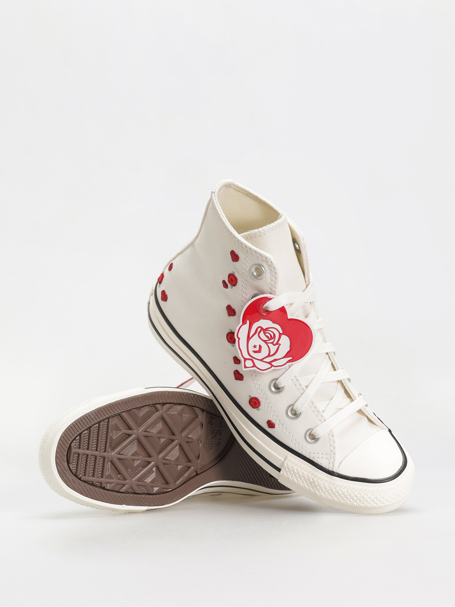 Кеди Converse Chuck Taylor All Star Hi Wmn (vintage white/red/egret)