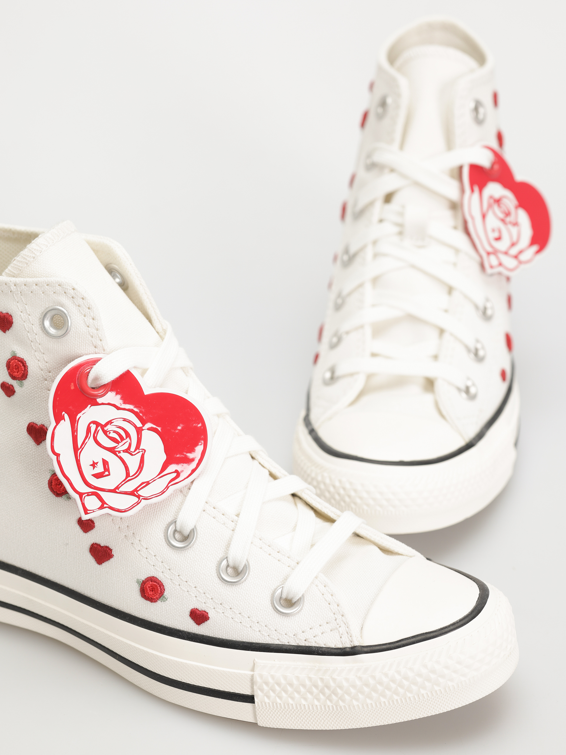 Кеди Converse Chuck Taylor All Star Hi Wmn (vintage white/red/egret)