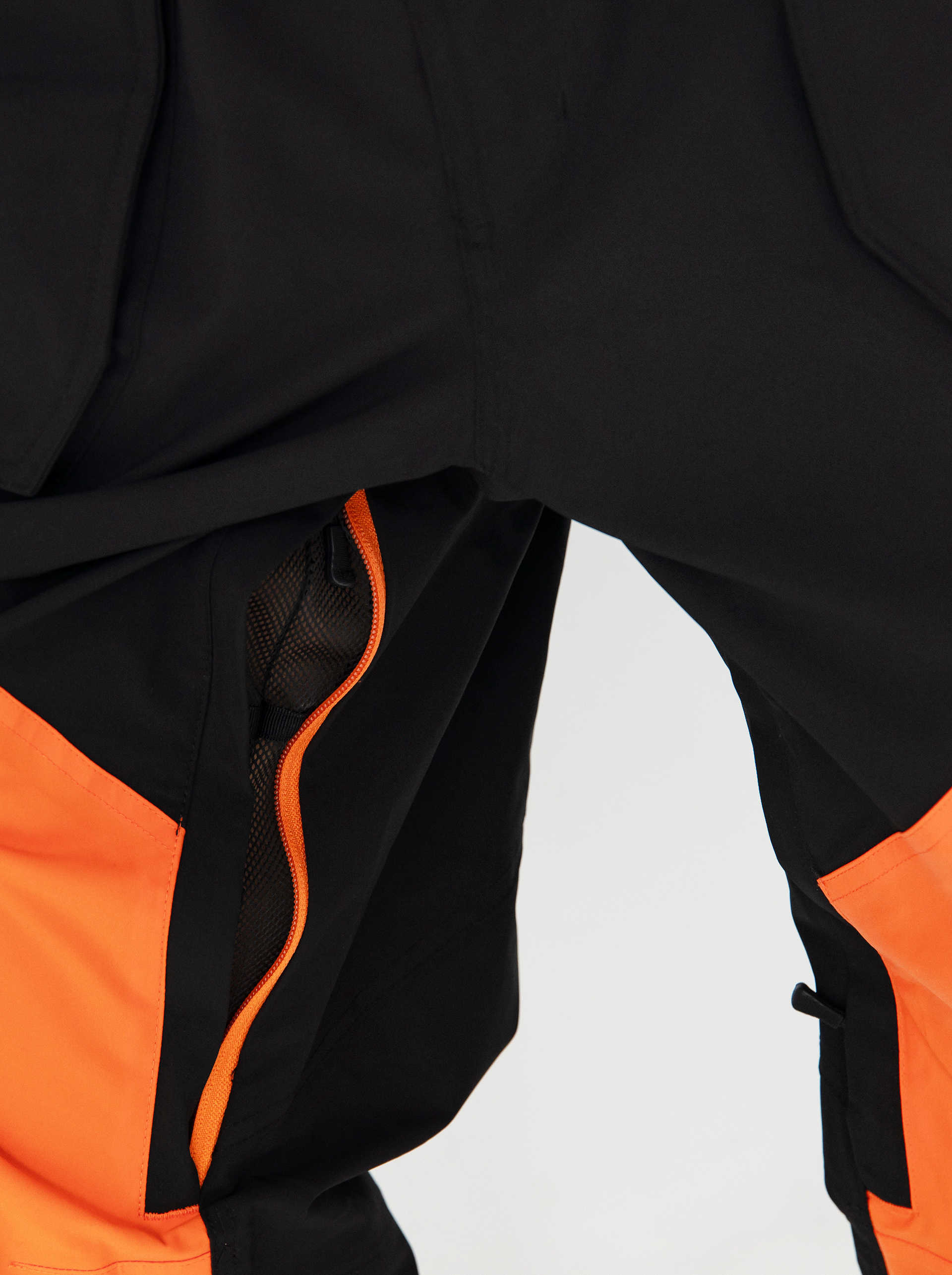 Чоловічі Сноубордичні штани ThirtyTwo Basement Bib (black/orange)