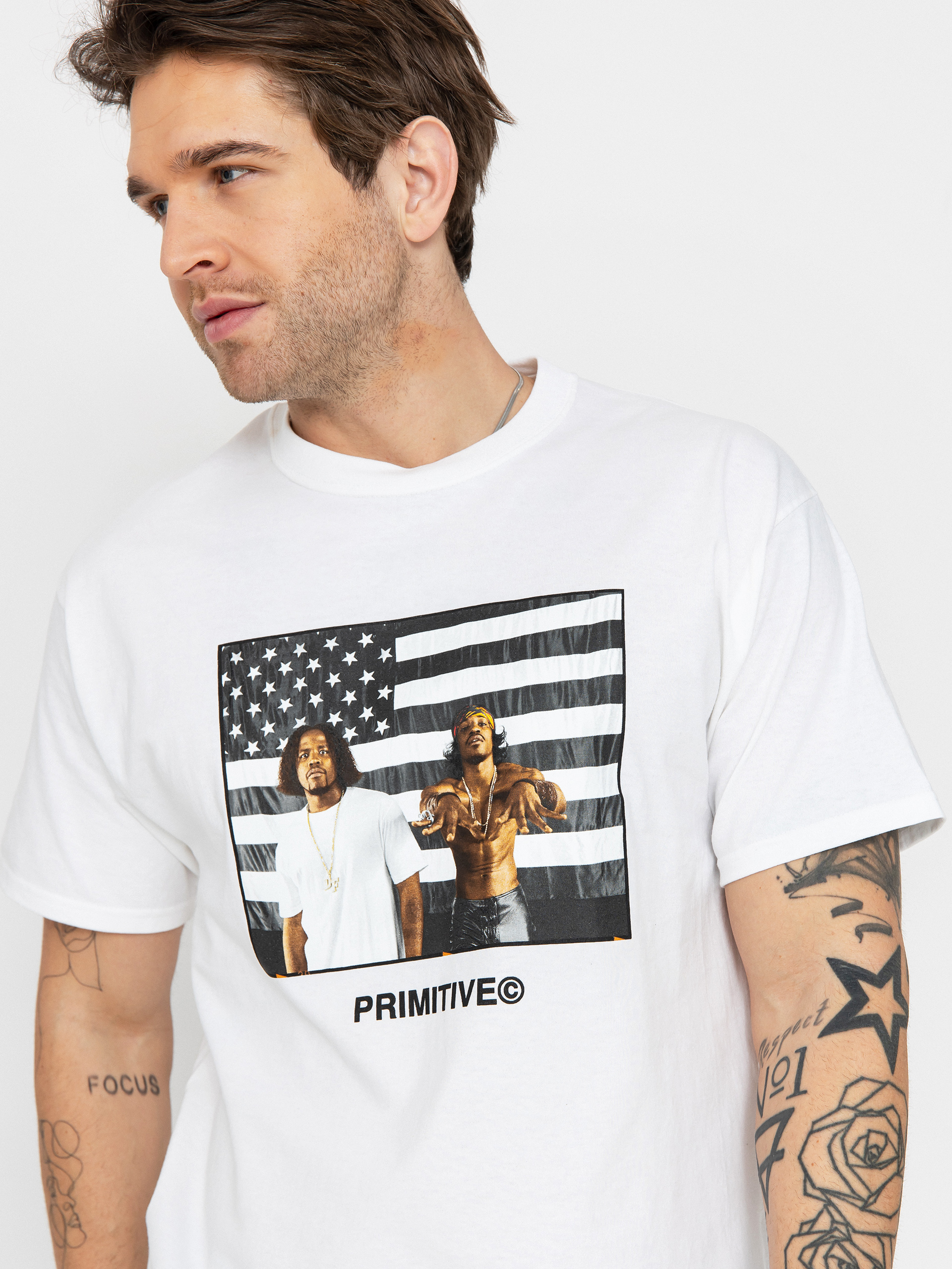 Футболка Primitive Stripes (white)