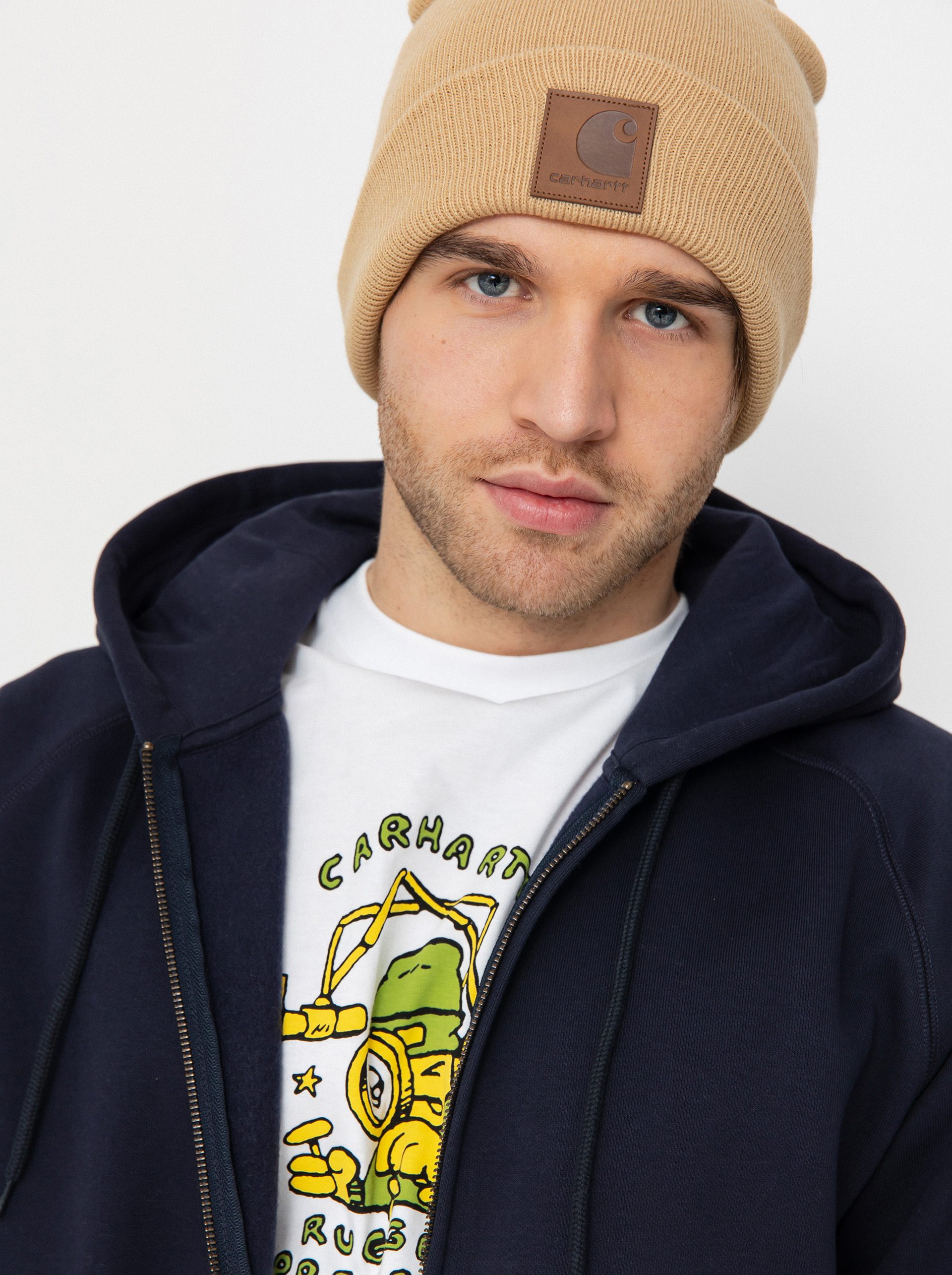 Худі Carhartt WIP Chase ZHD - темно синій (dark navy/gold)