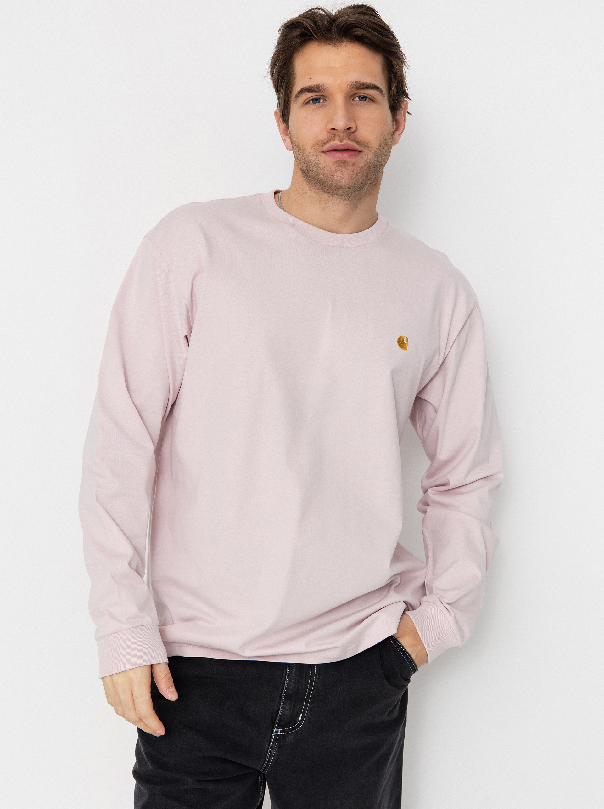 Лонгслів Carhartt WIP Chase (air pink/gold)