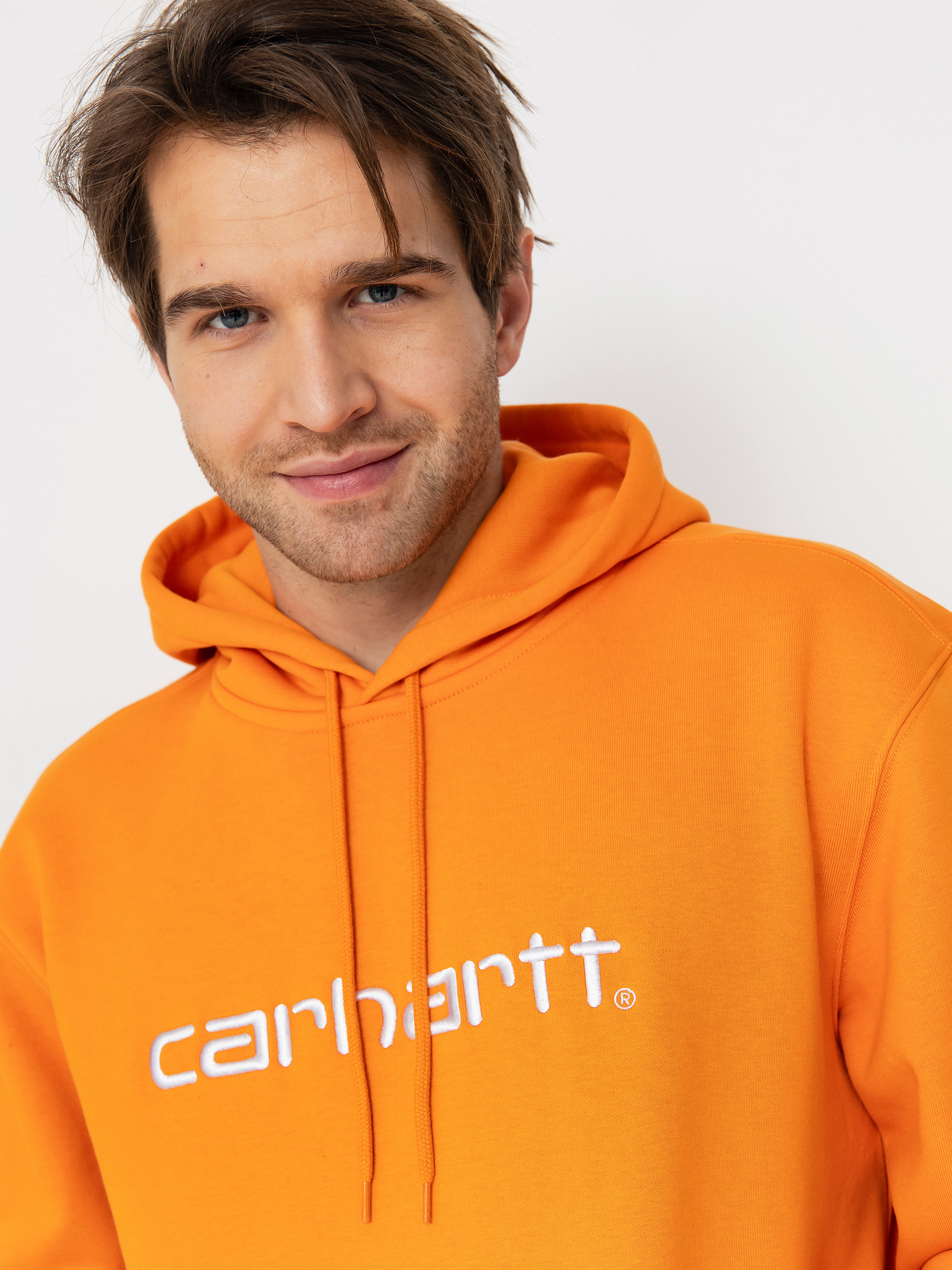 Худі Carhartt WIP Carhartt HD (pumpkin/white)