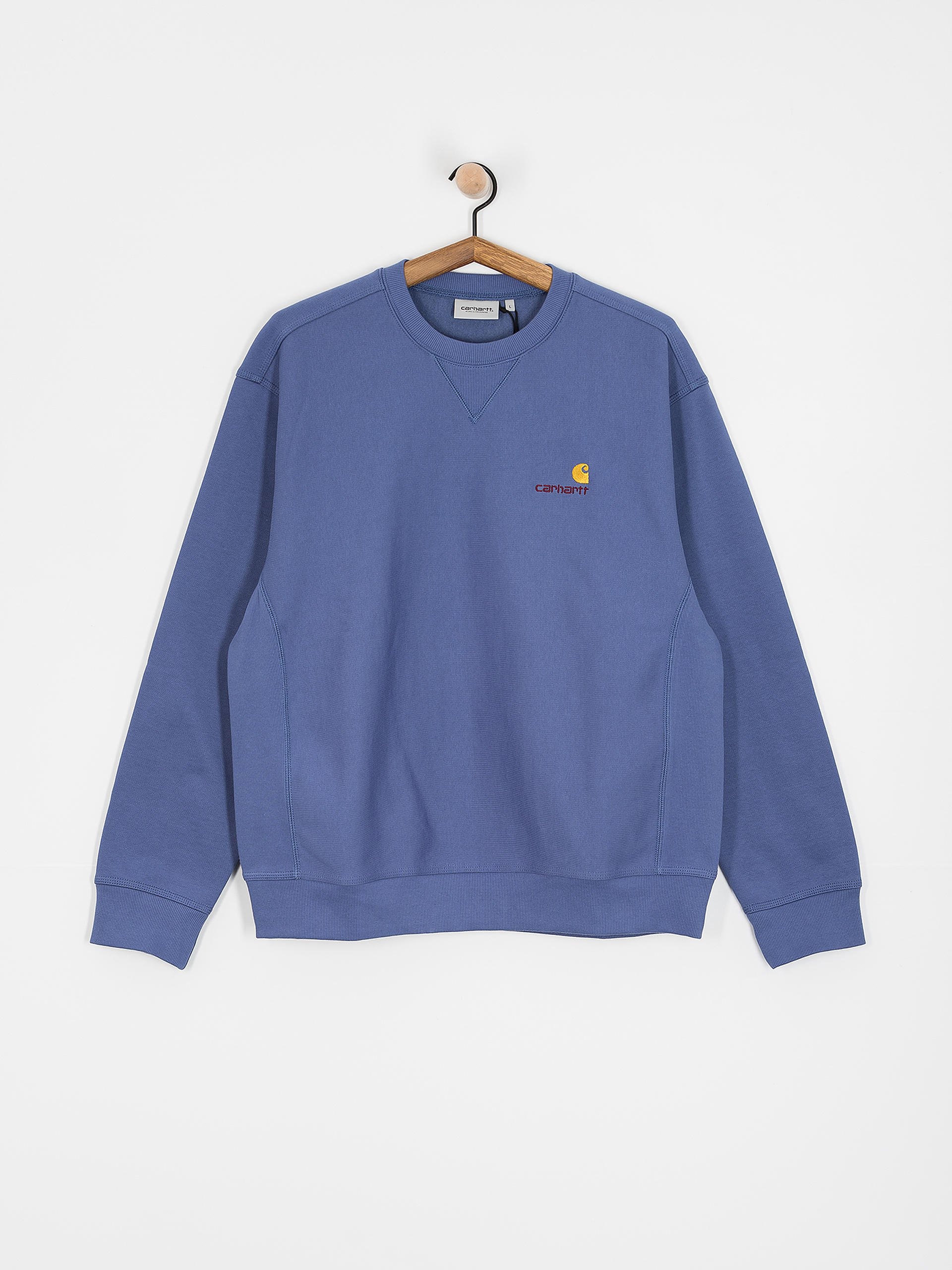 Світшот Carhartt WIP American Script (blue iris)