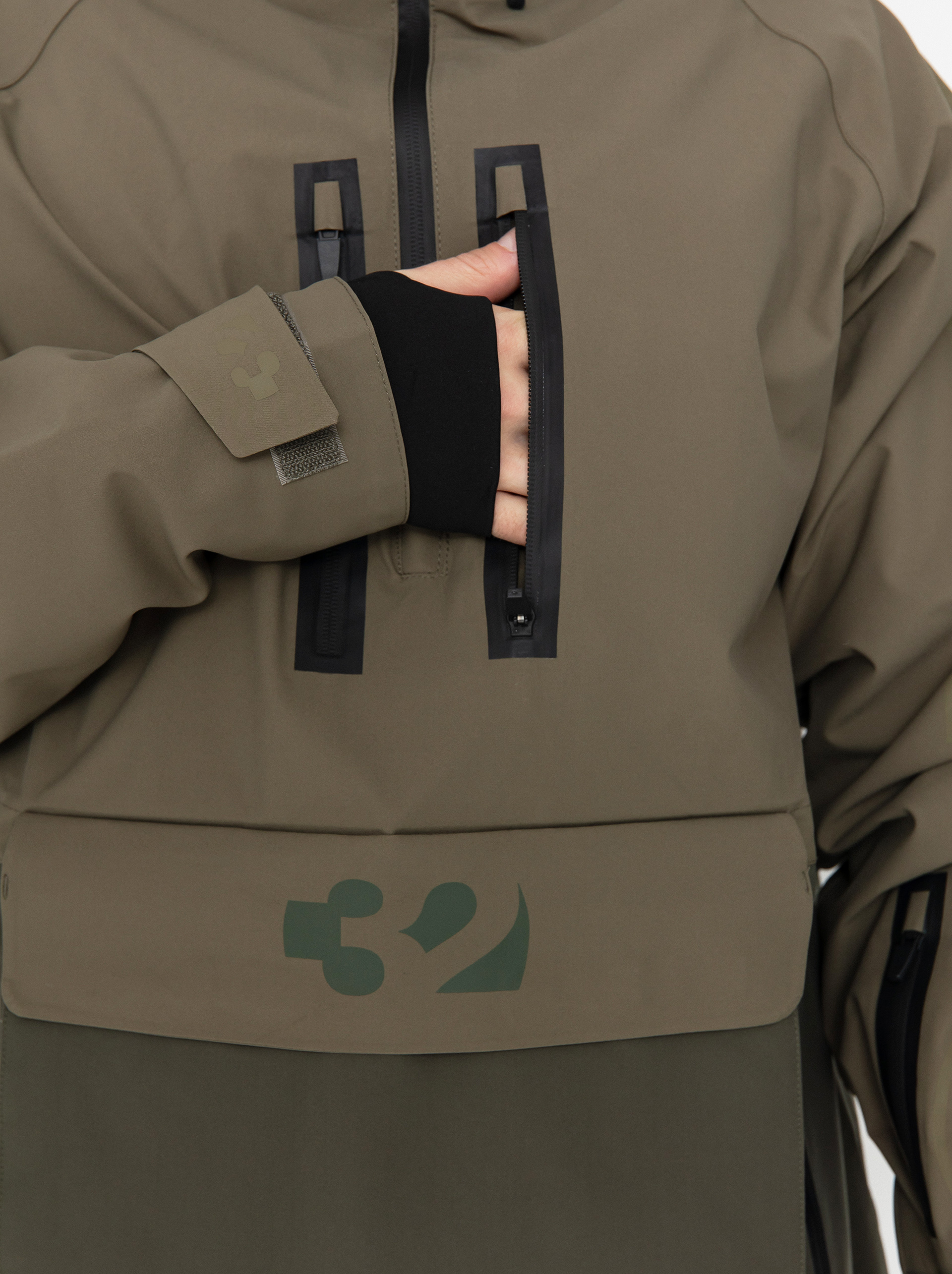 Чоловіча Сноубордична куртка ThirtyTwo Light Anorak (military)