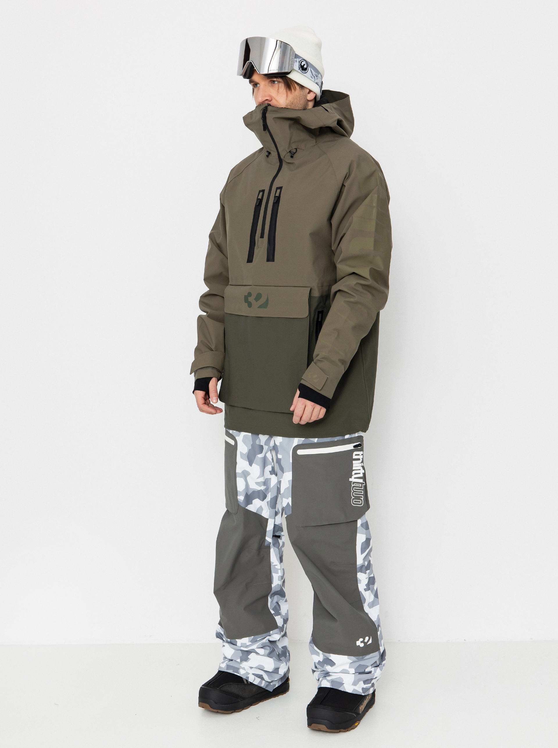 Чоловіча Сноубордична куртка ThirtyTwo Light Anorak (military)