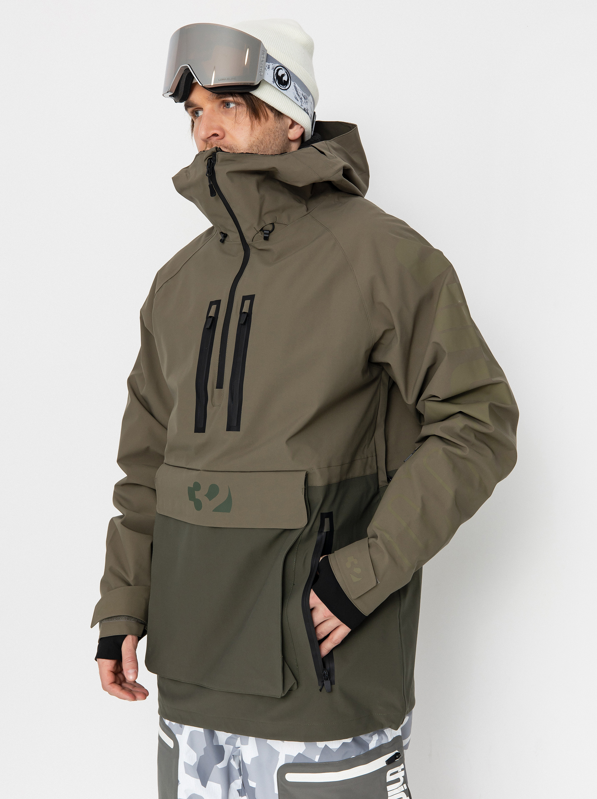 Чоловіча Сноубордична куртка ThirtyTwo Light Anorak (military)