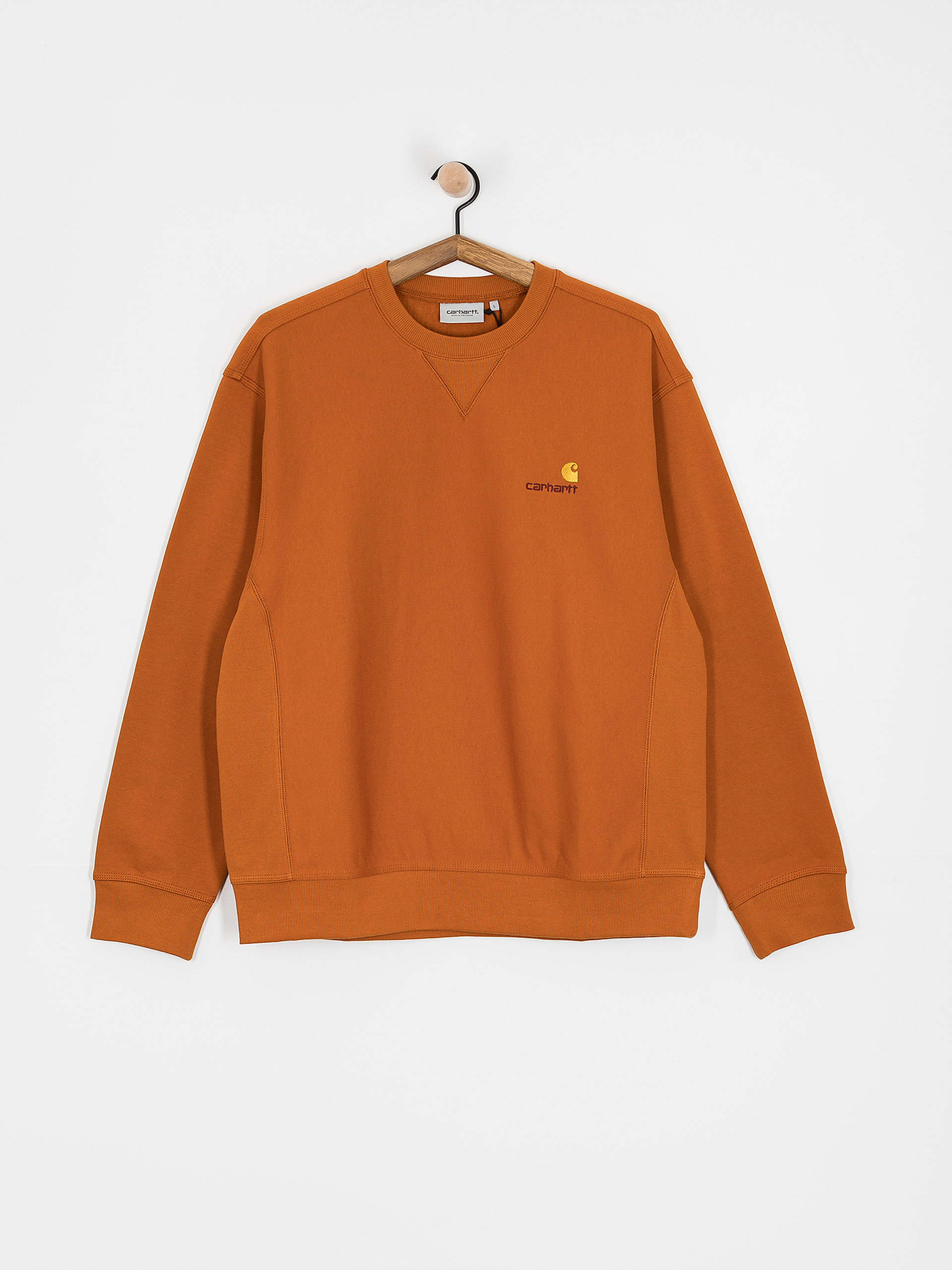 Світшот Carhartt WIP American Script (sienna)