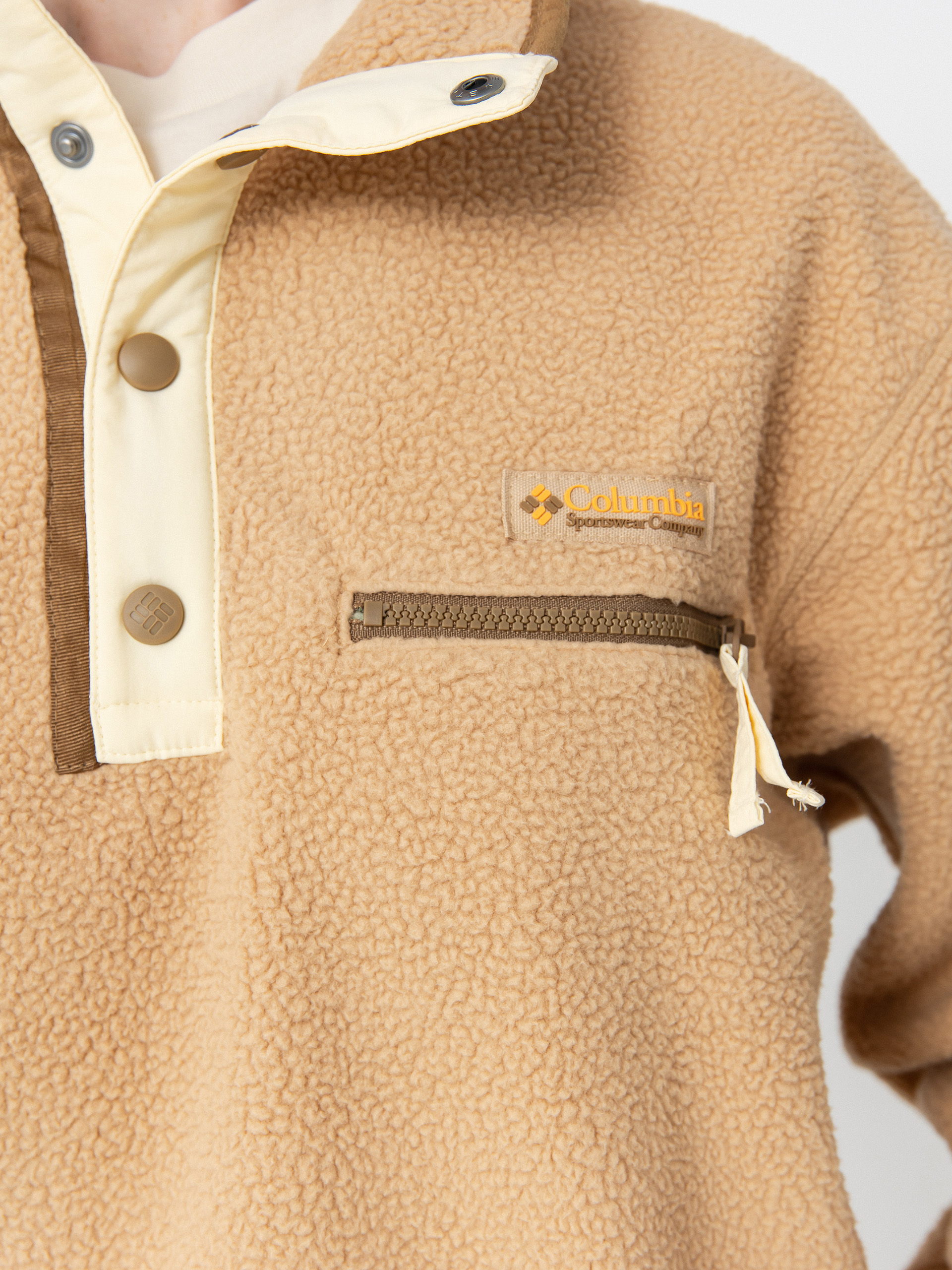 Жіночий Флісовий светр Columbia Helvetia II Cropped Half Snap (canoe)