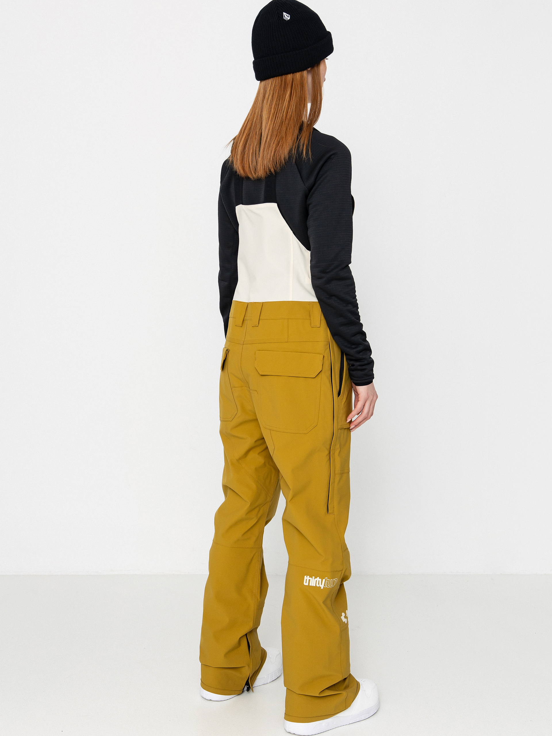 Жіночі Сноубордичні штани ThirtyTwo Basement Bib (tan)
