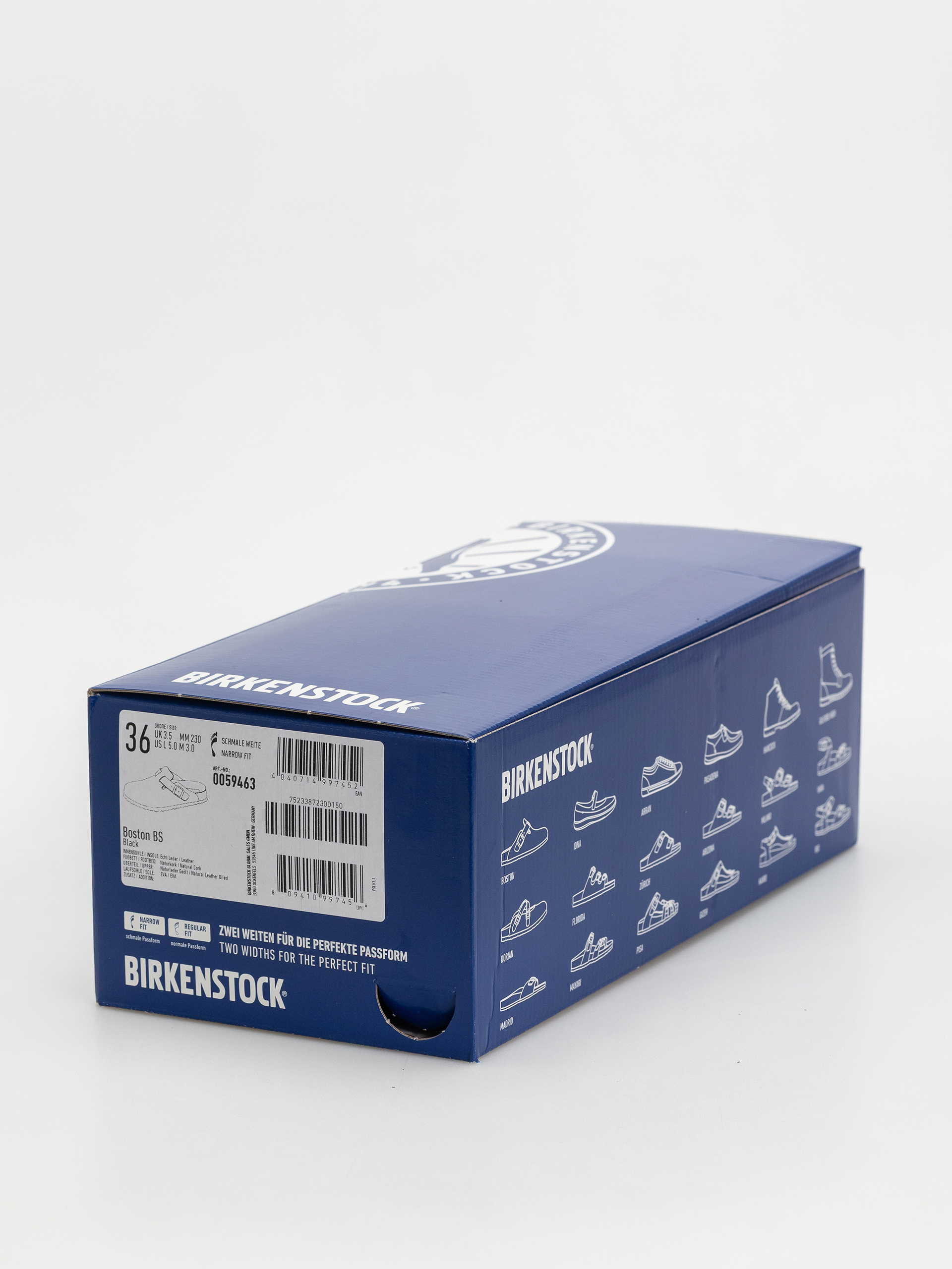 Шльопанці Birkenstock Boston Oiled Leather Narrow Wmn (black)