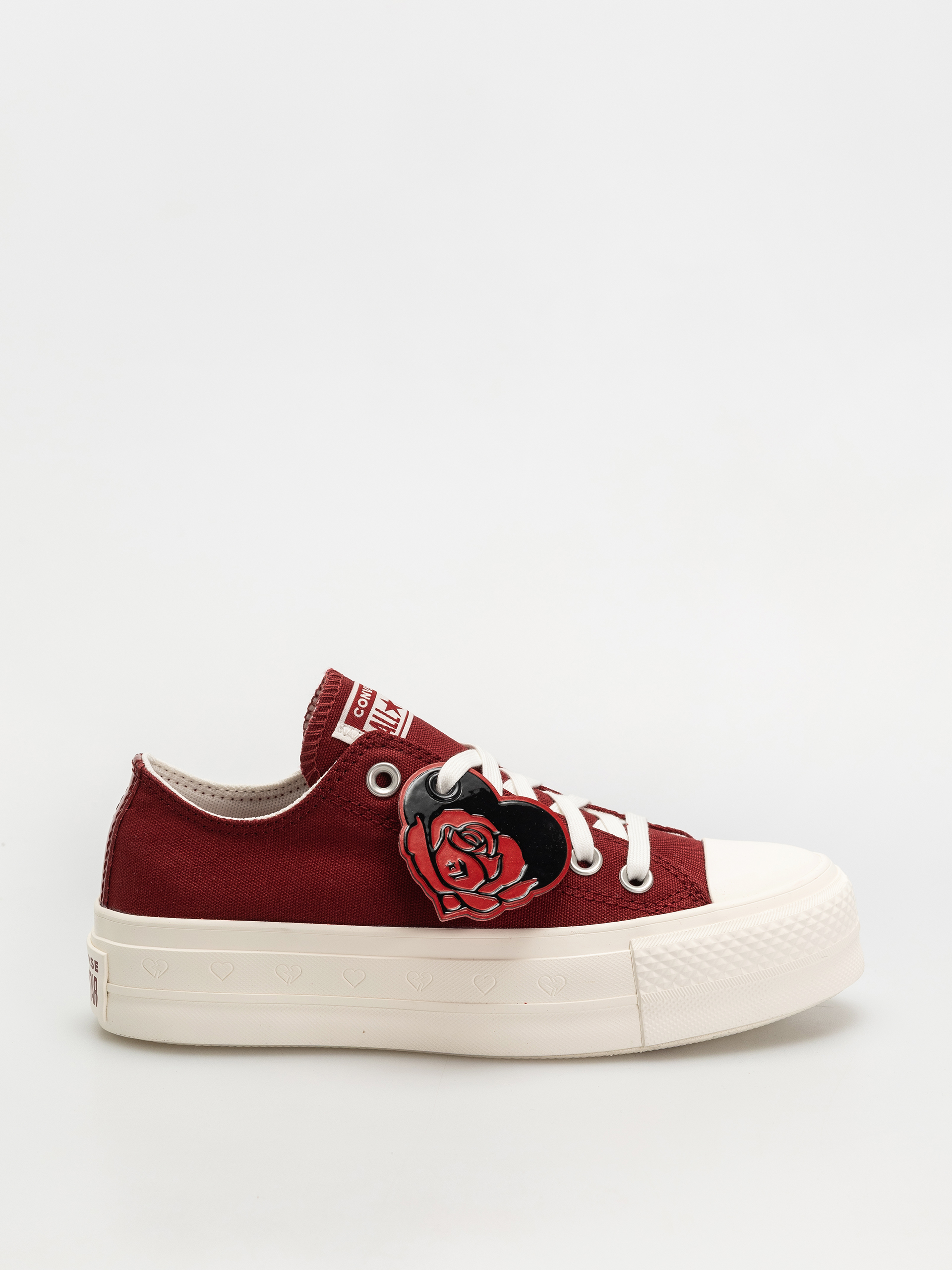 u041au0435u0434u0438 Converse Chuck Taylor All Star Lift Ox Wmn (park red/vintage white/egret)