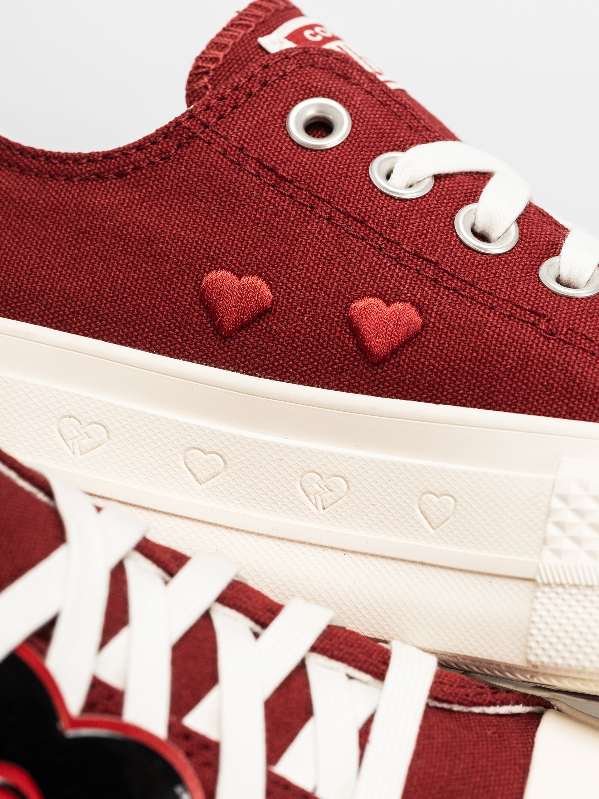 Кеди Converse Chuck Taylor All Star Lift Ox Wmn (park red/vintage white/egret)