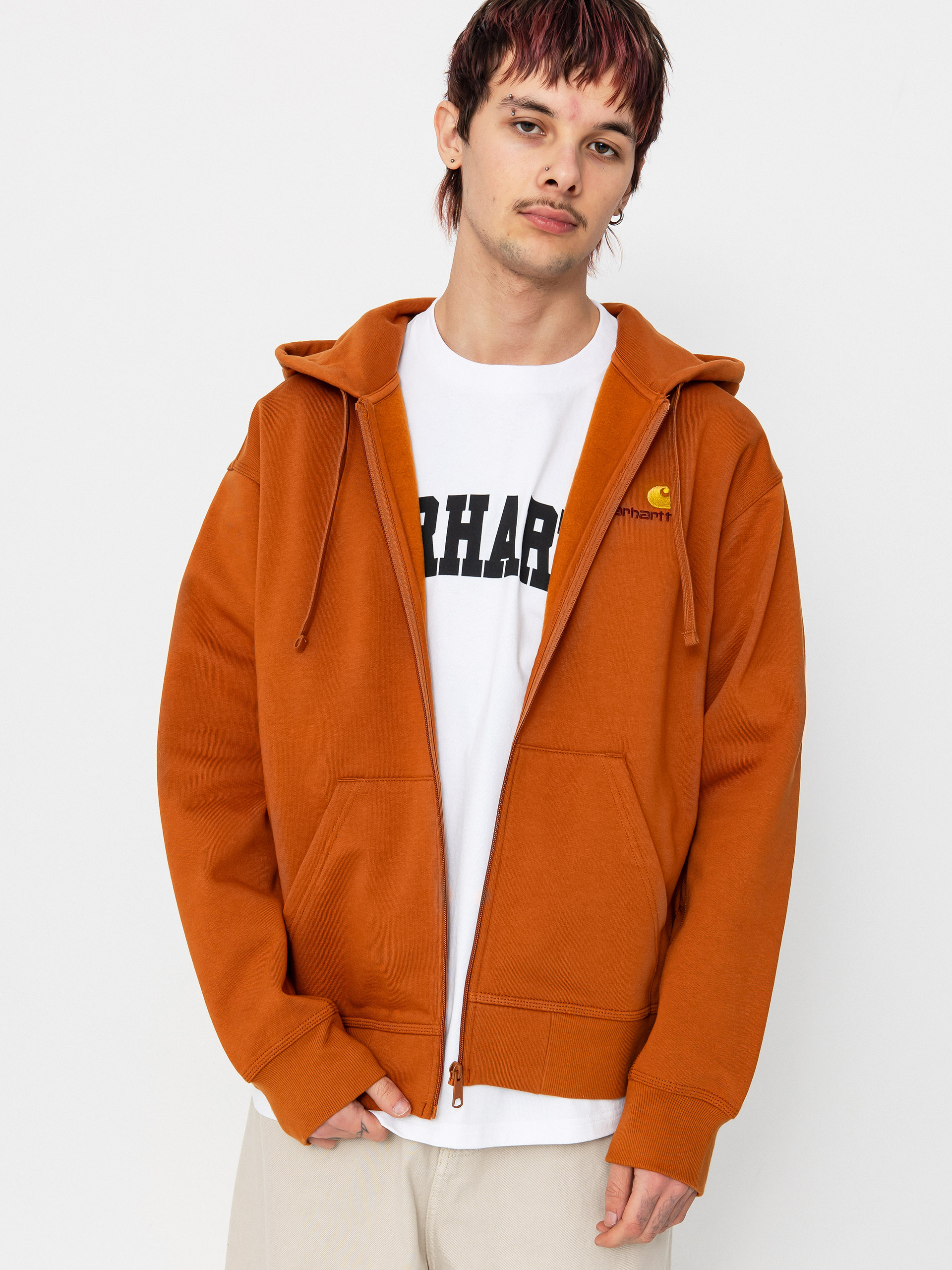 Худі Carhartt WIP American Script ZHD (sienna)