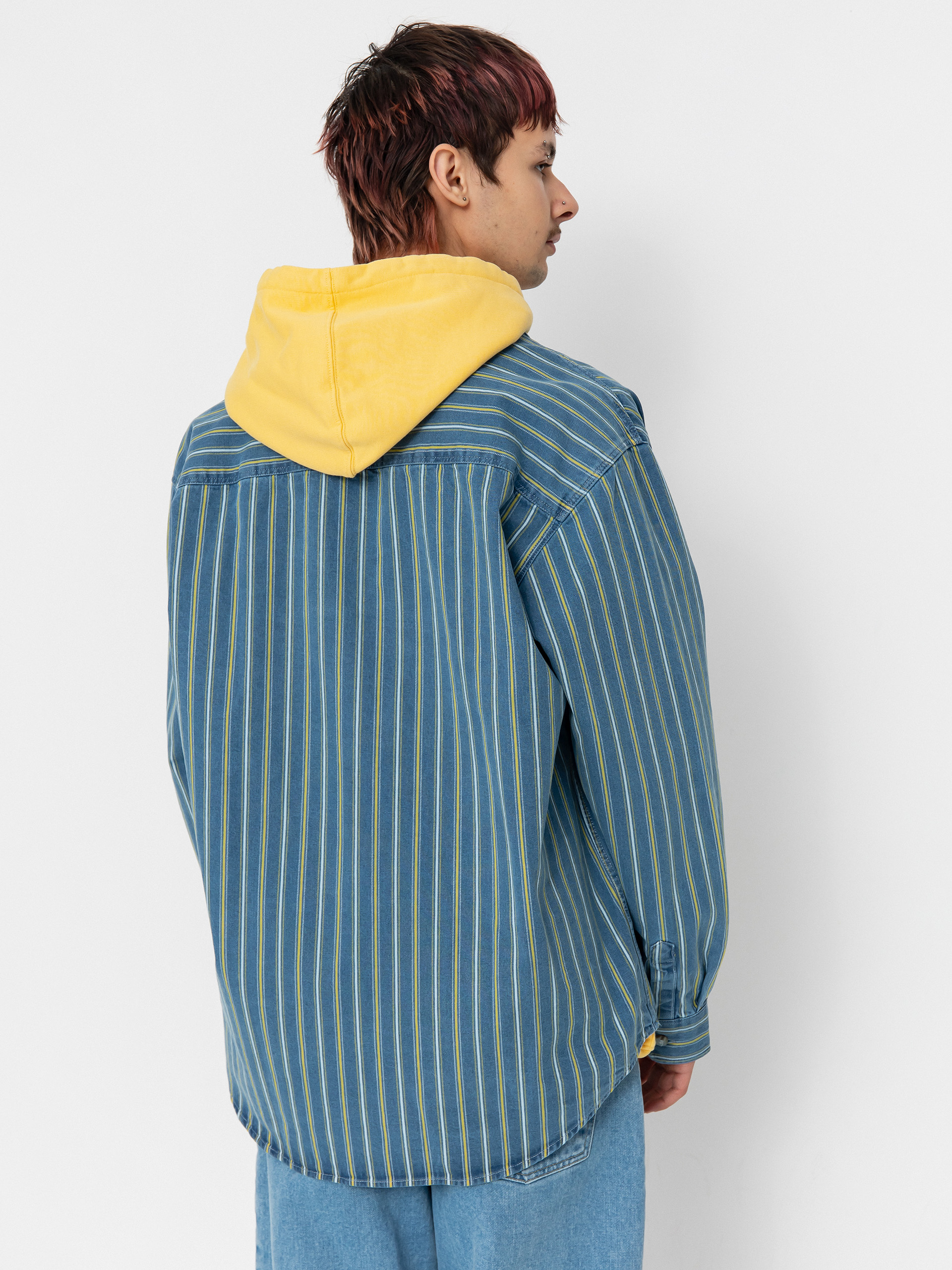 Сорочка Polar Skate Mike Denim (blue/yellow)