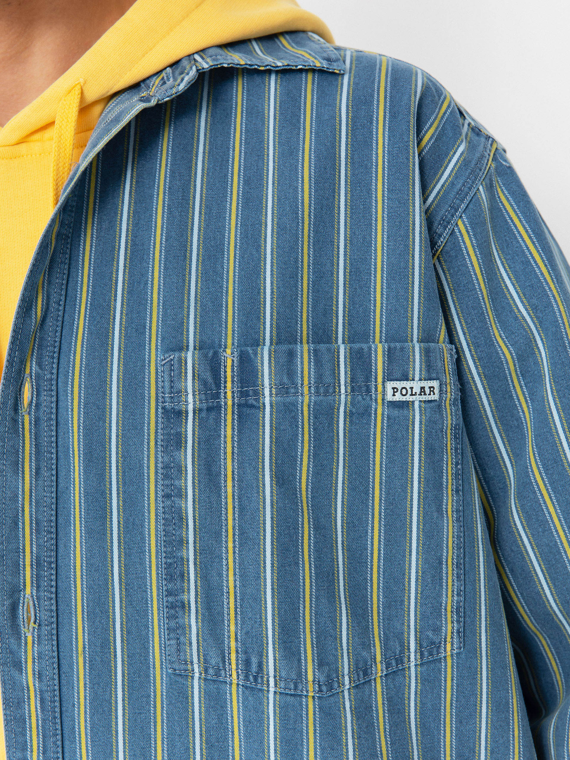 Сорочка Polar Skate Mike Denim (blue/yellow)