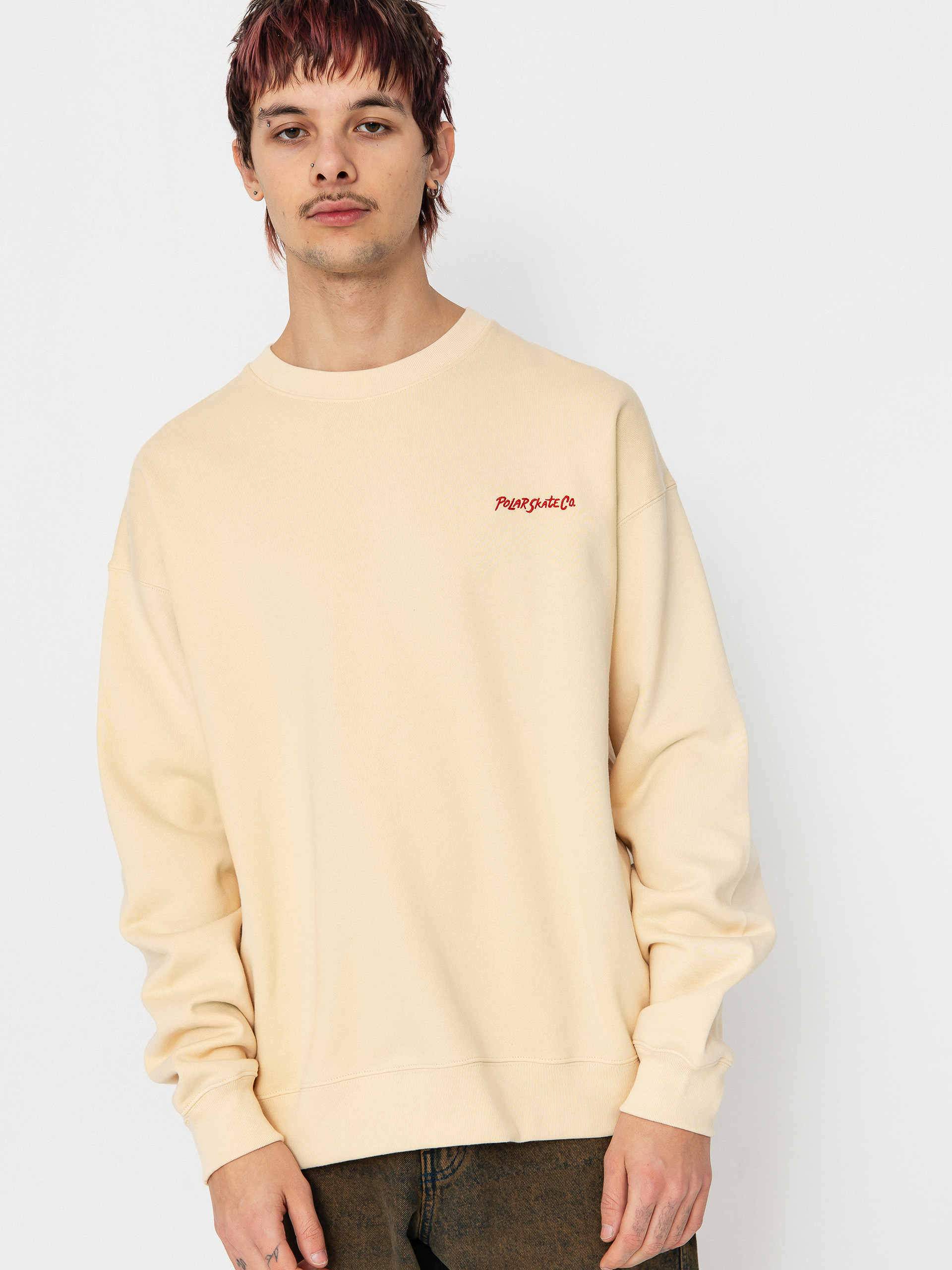 u0421u0432u0456u0442u0448u043eu0442 Polar Skate Dave Crewneck (oatmeal) 