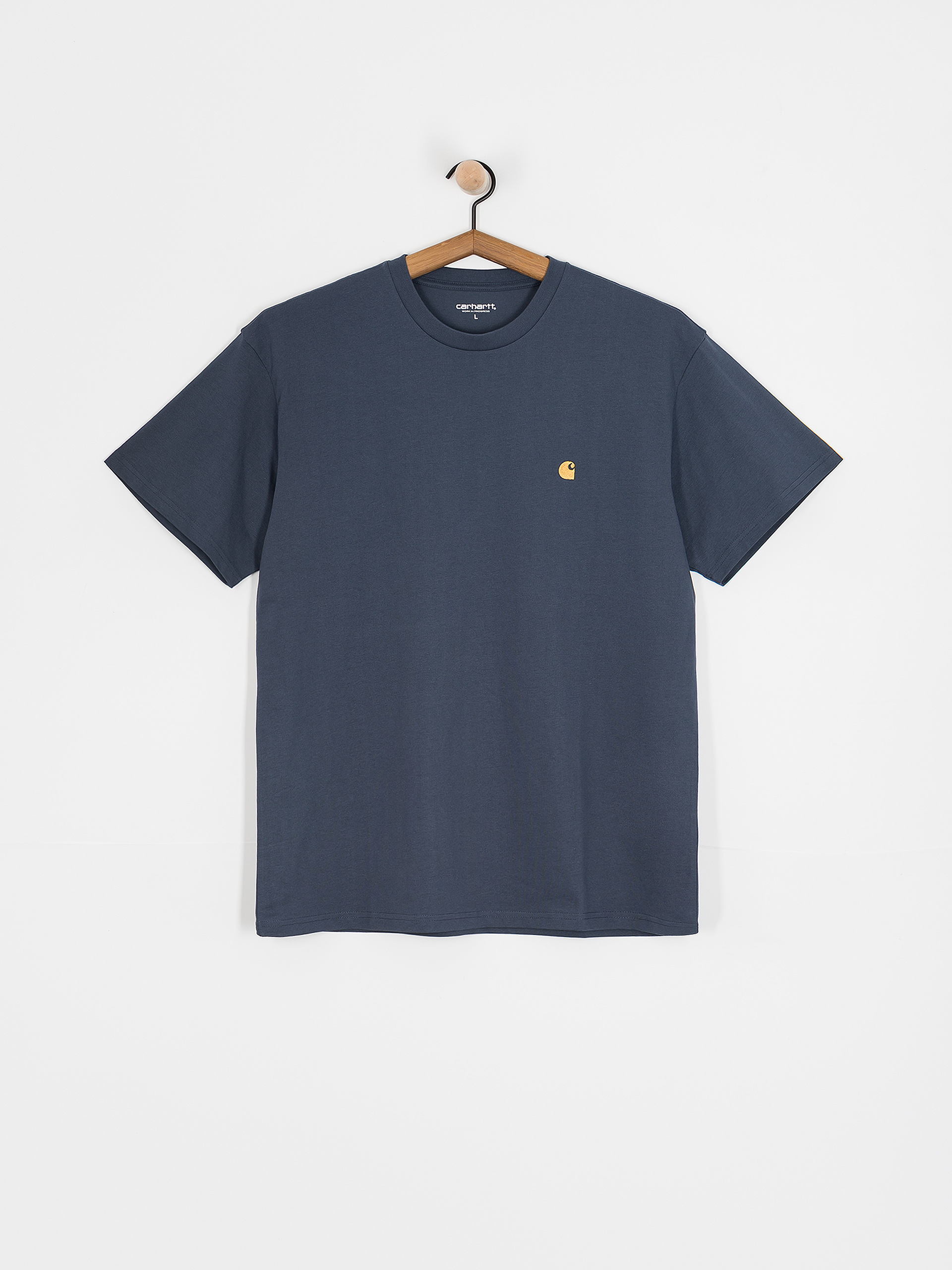 Футболка Carhartt WIP Chase (dusky blue/gold)