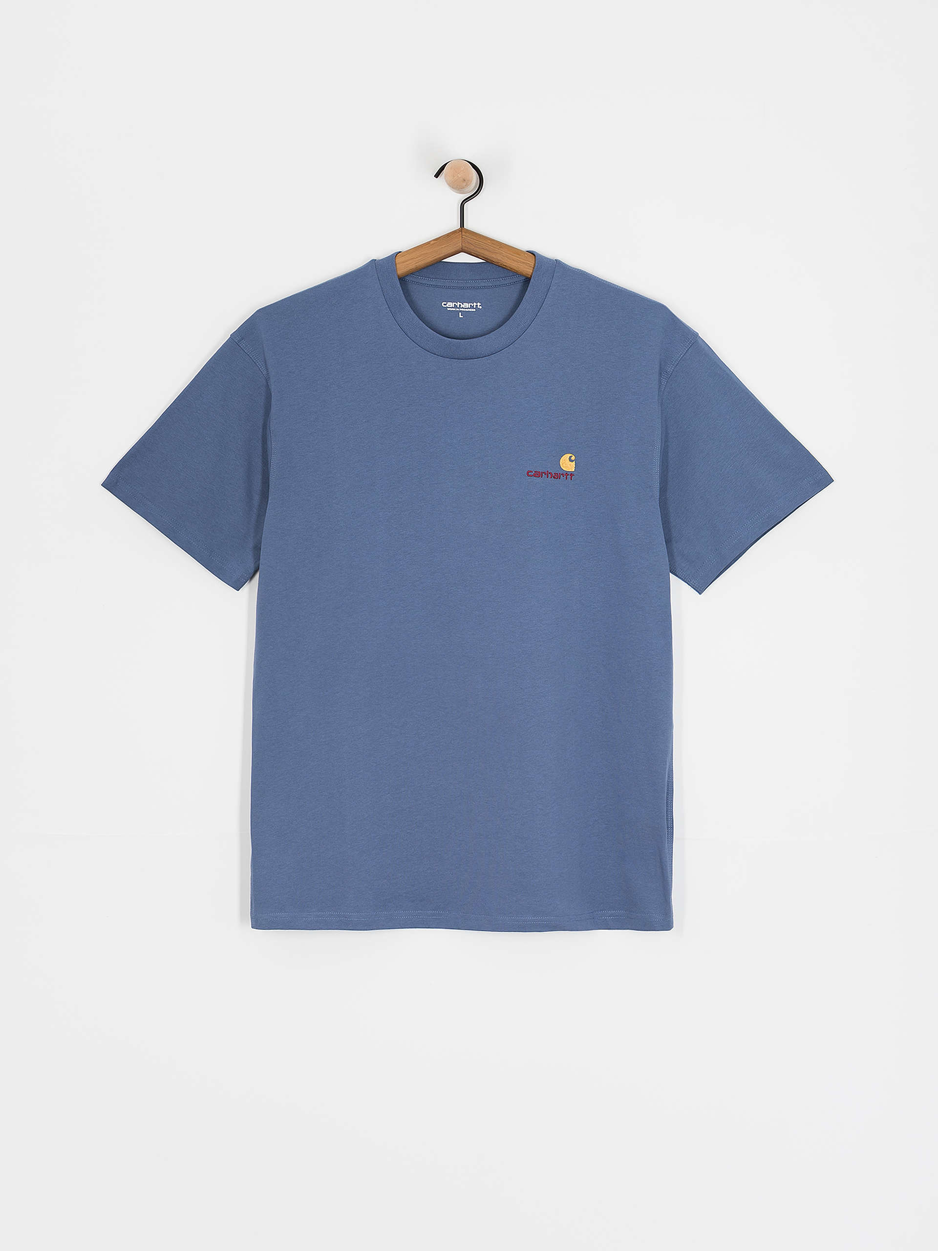 Футболка Carhartt WIP American Script (blue iris)