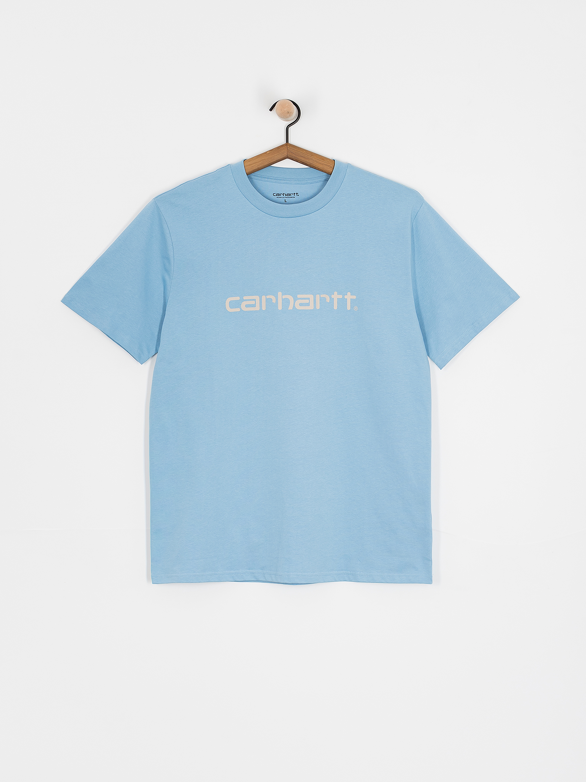 Футболка Carhartt WIP Script (bluebird/fleur de sel)