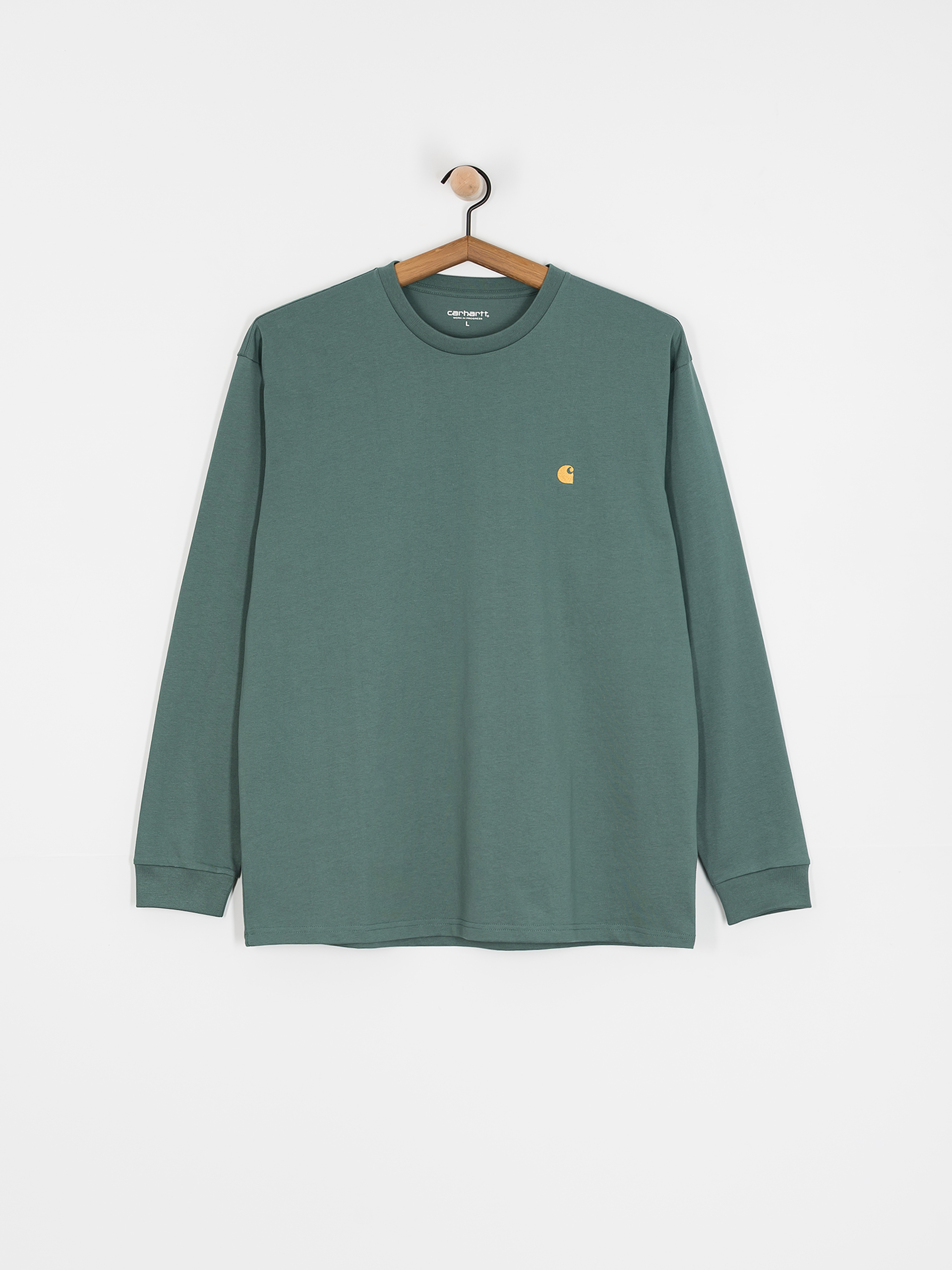 Лонгслів Carhartt WIP Chase (silver pine/gold)