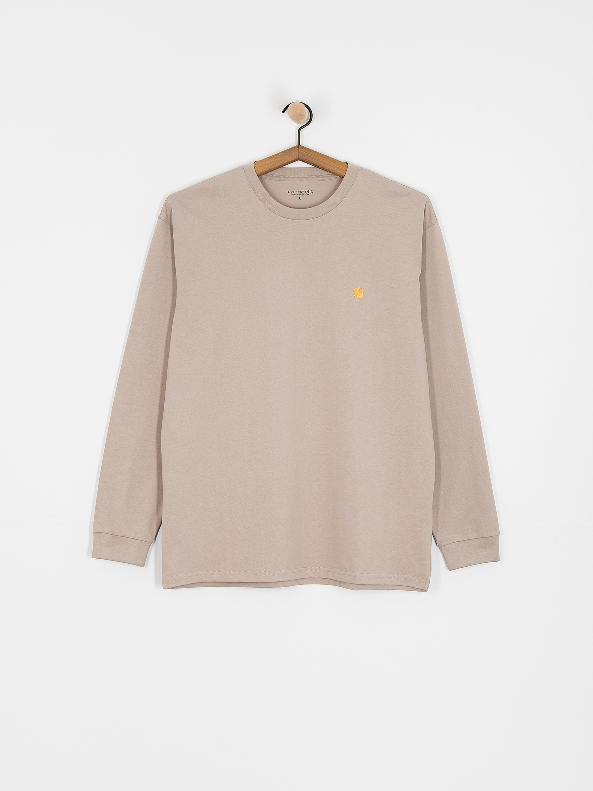 Лонгслів Carhartt WIP Chase (dusky beige/gold)