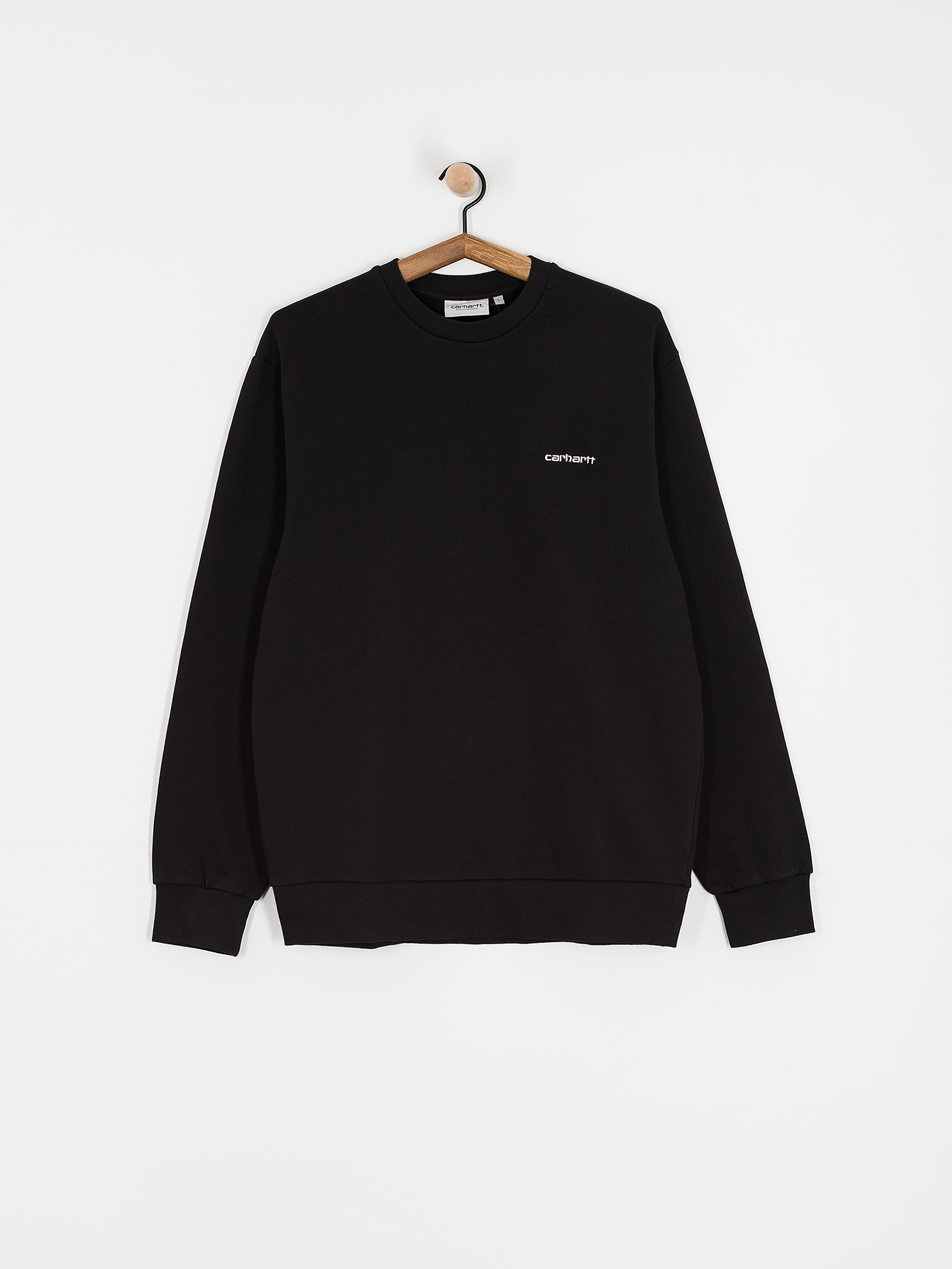 Світшот Carhartt WIP Script Embroidery (black/white)