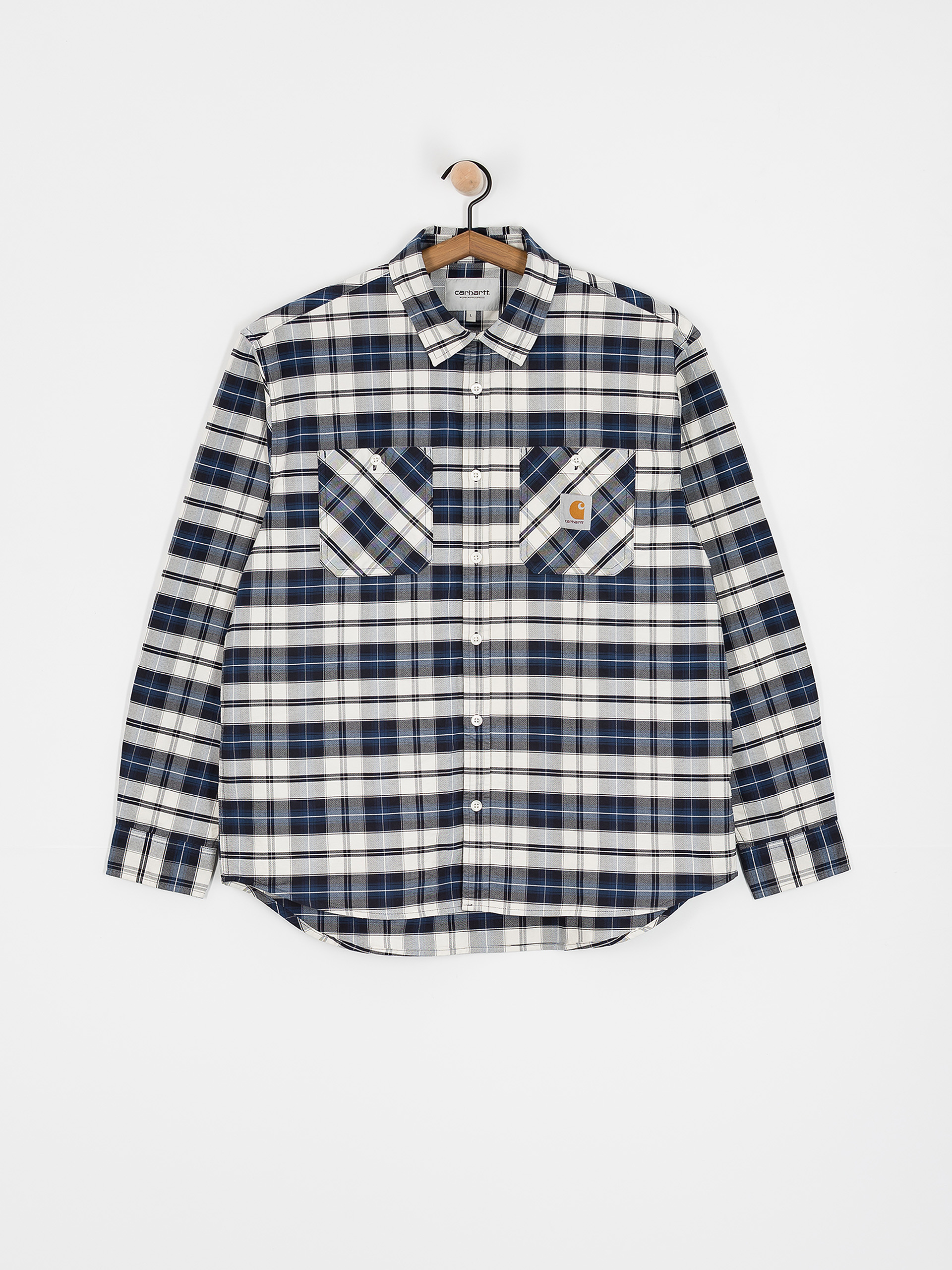 Сорочка Carhartt WIP Tarbell (tarbell check/dark navy/white)